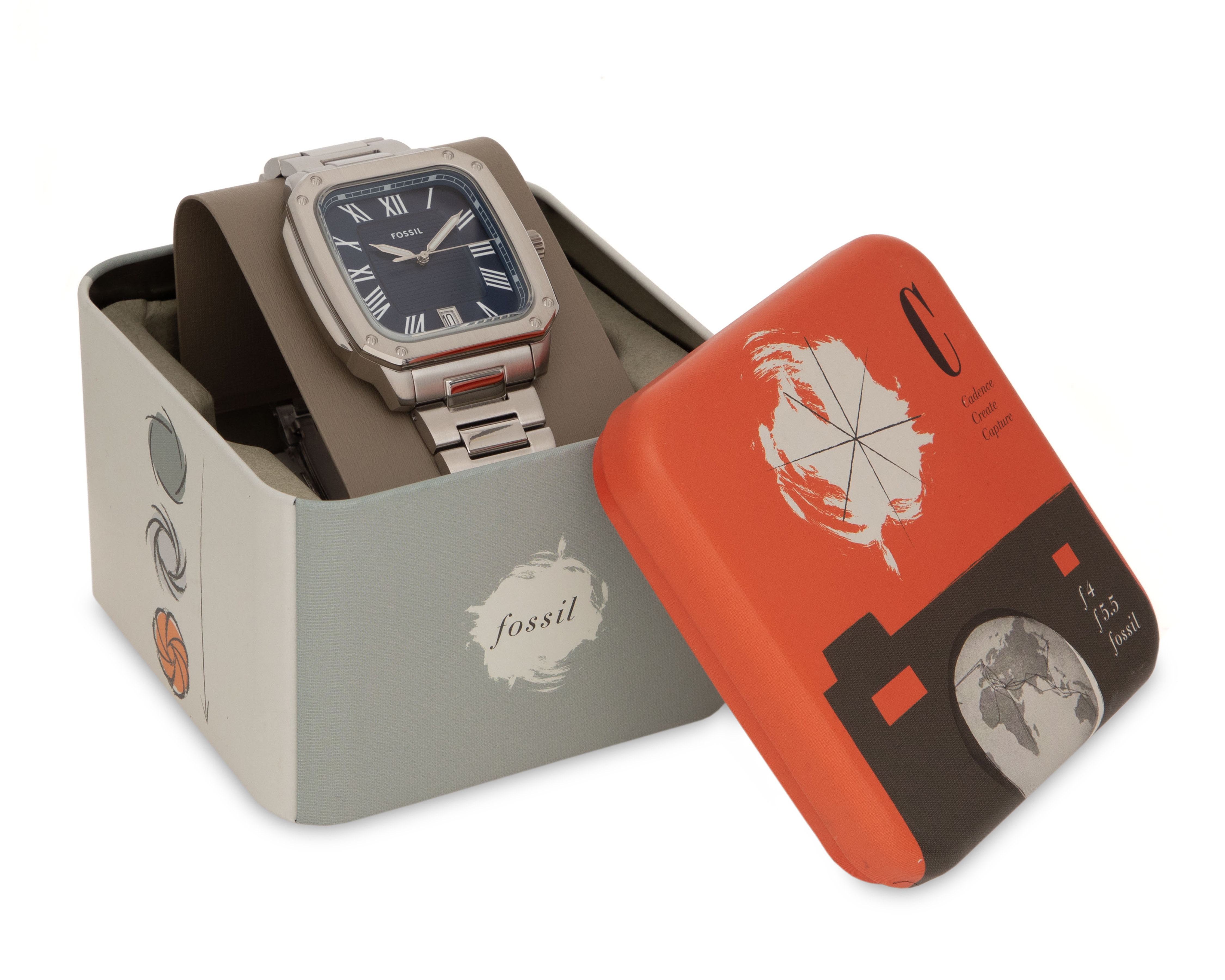 Foto 5 | Foto 5 | Reloj Fossil para Hombre FS6121 Plateado