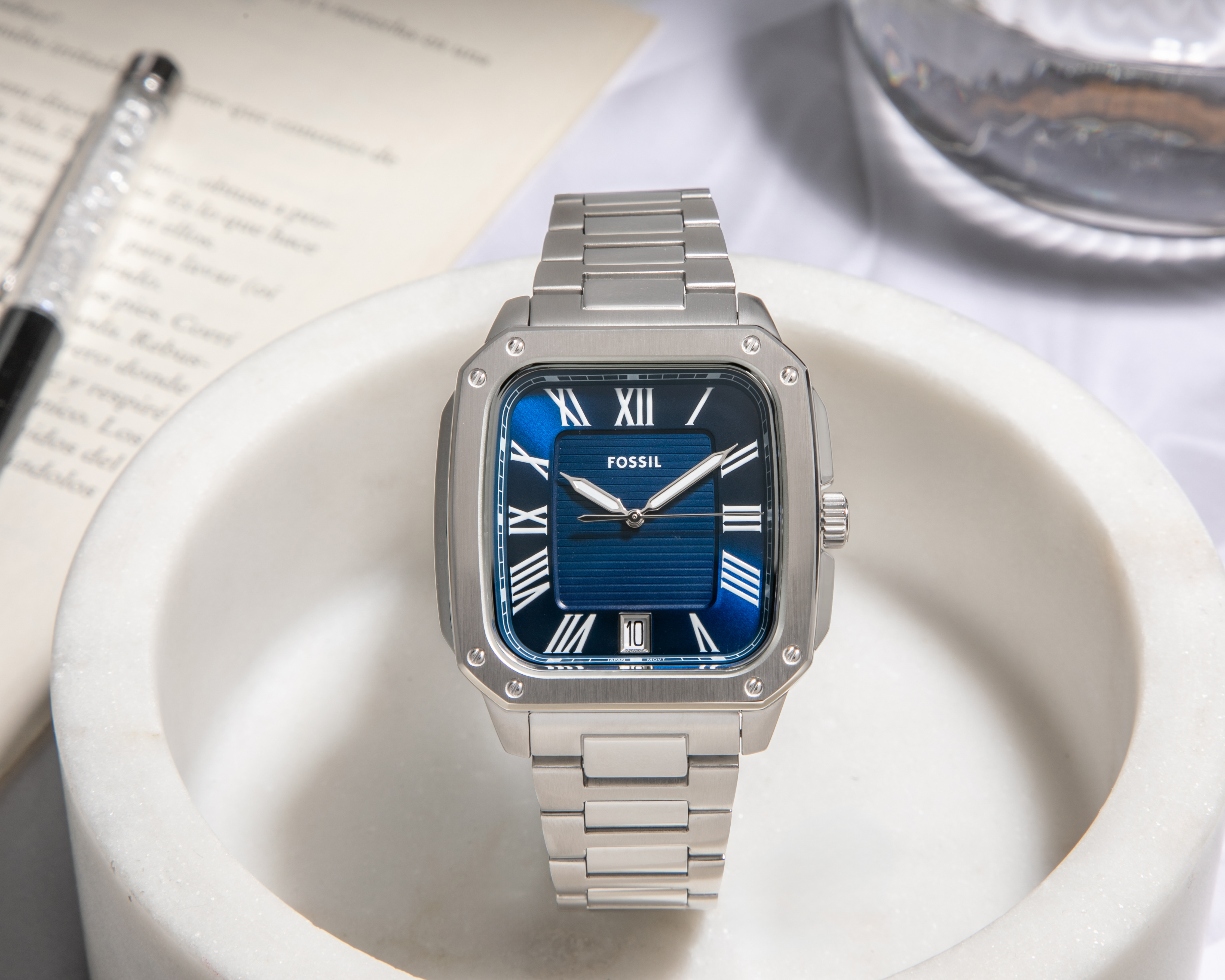 Foto 6 | Foto 6 | Reloj Fossil para Hombre FS6121 Plateado
