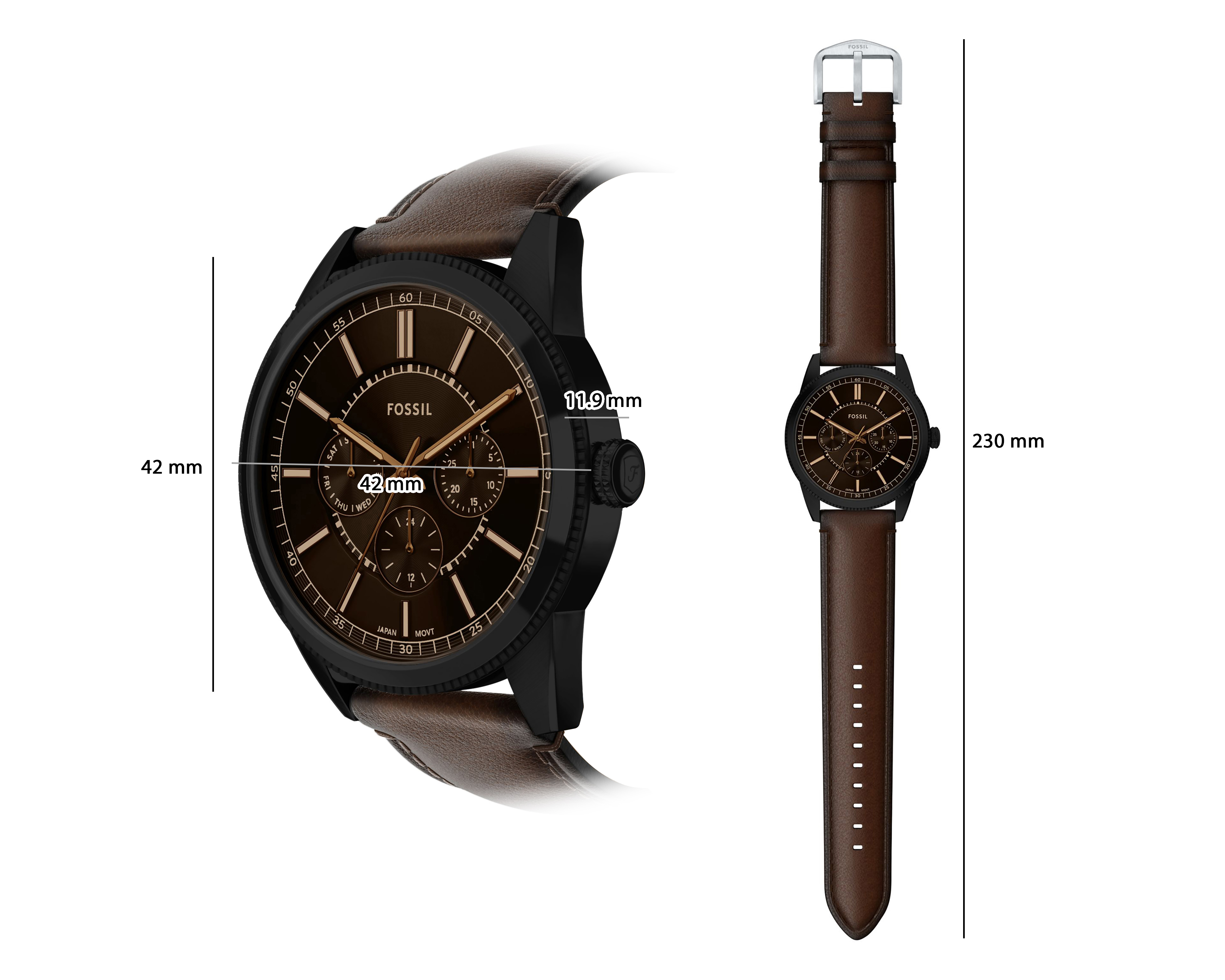Foto 10 | Foto 10 | Reloj Fossil para Hombre FS6137 Negro