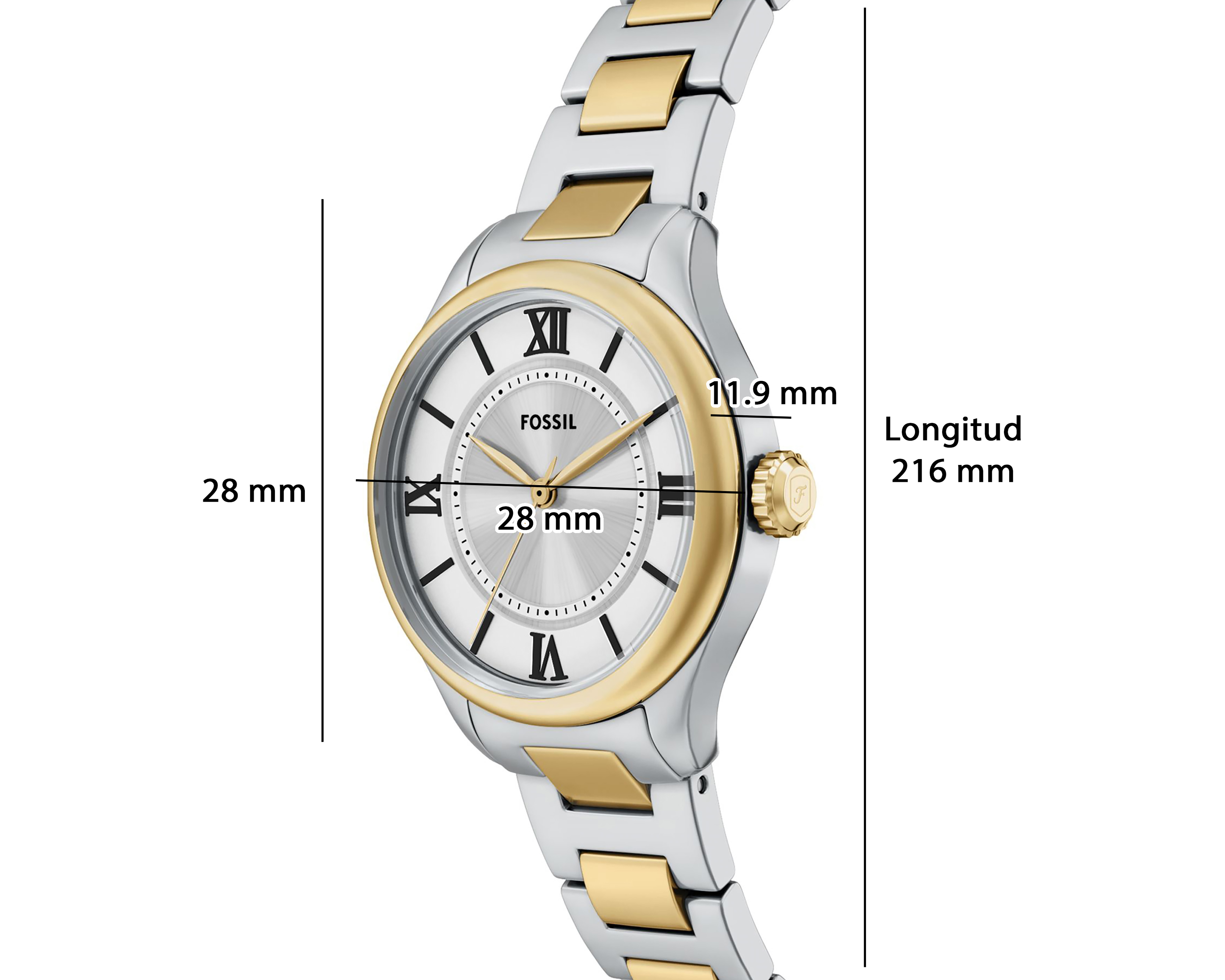 Foto 11 pulgar | Foto 10 | Reloj Fossil para Mujer ES5422 Plateado