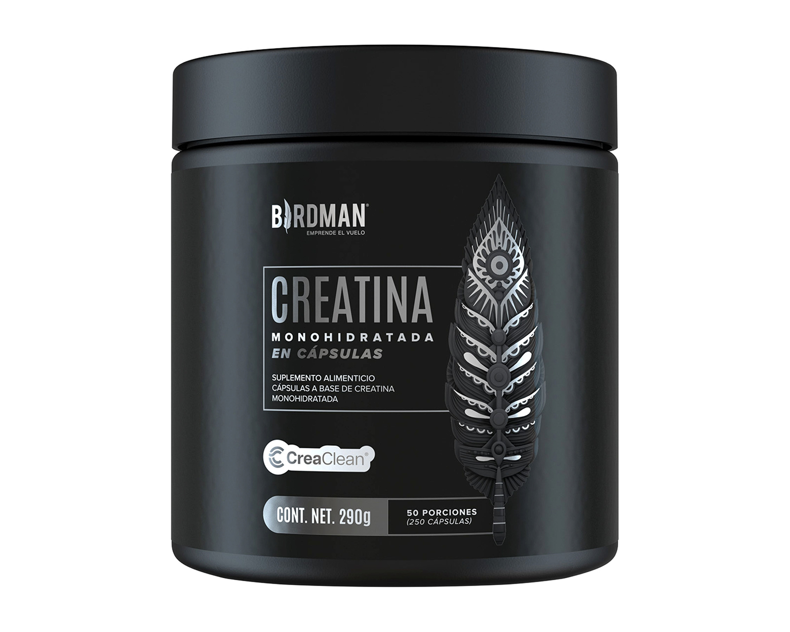 Suplemento Alimenticio Birdman Creatina Monohidratada 250 Cápsulas