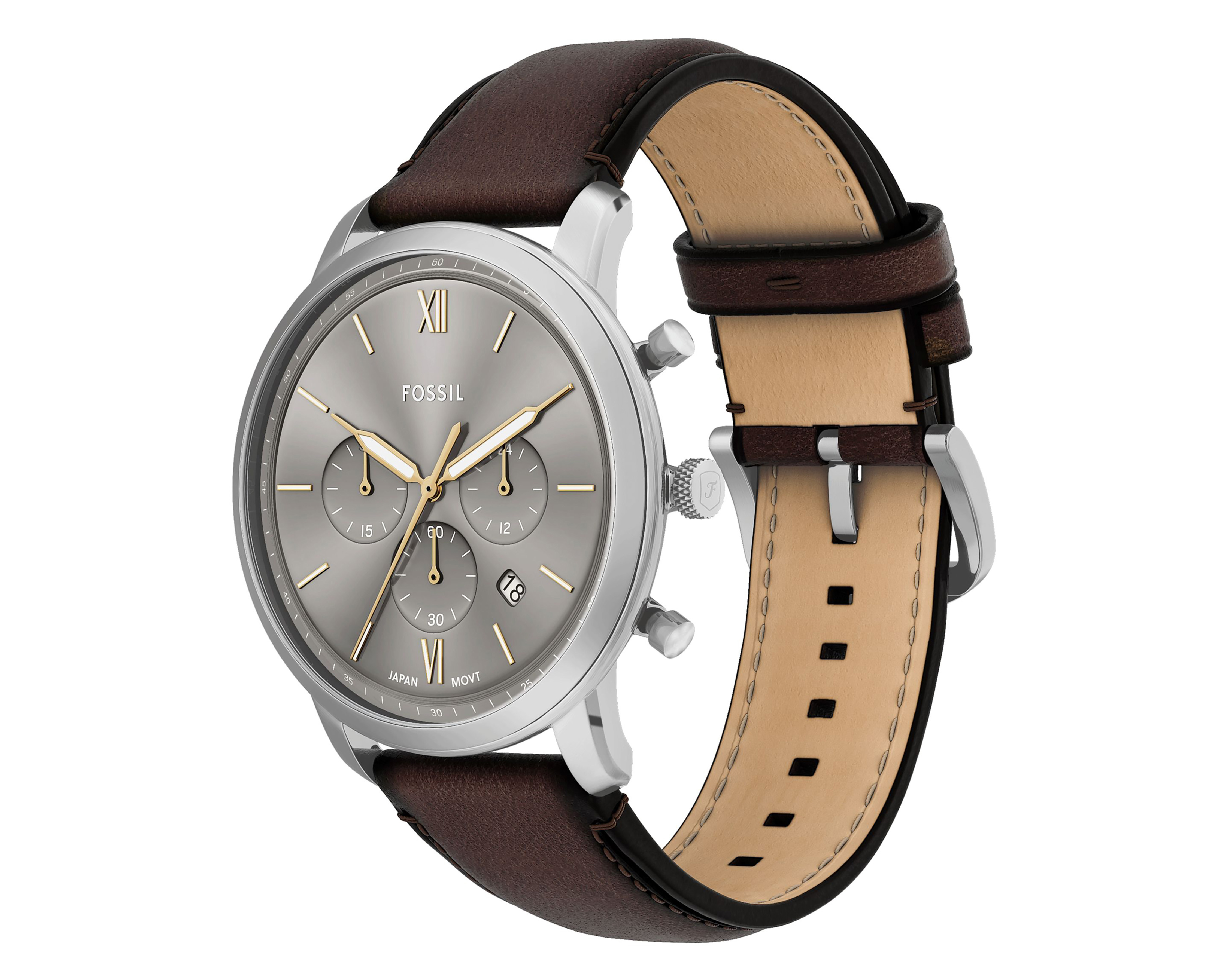Foto 6 | Foto 6 | Reloj Fossil para Hombre FS6129 Plateado