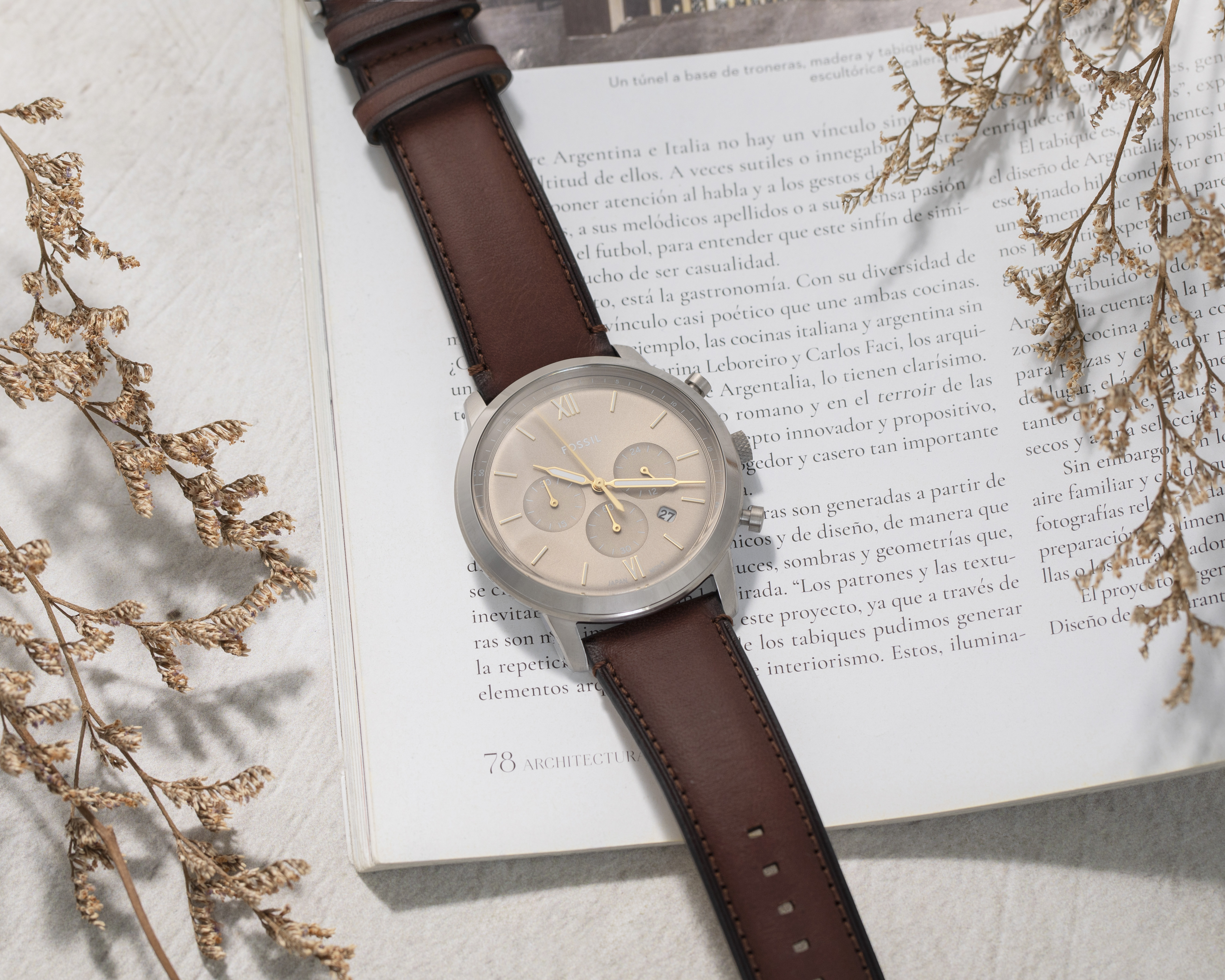 Foto 8 | Foto 8 | Reloj Fossil para Hombre FS6129 Plateado