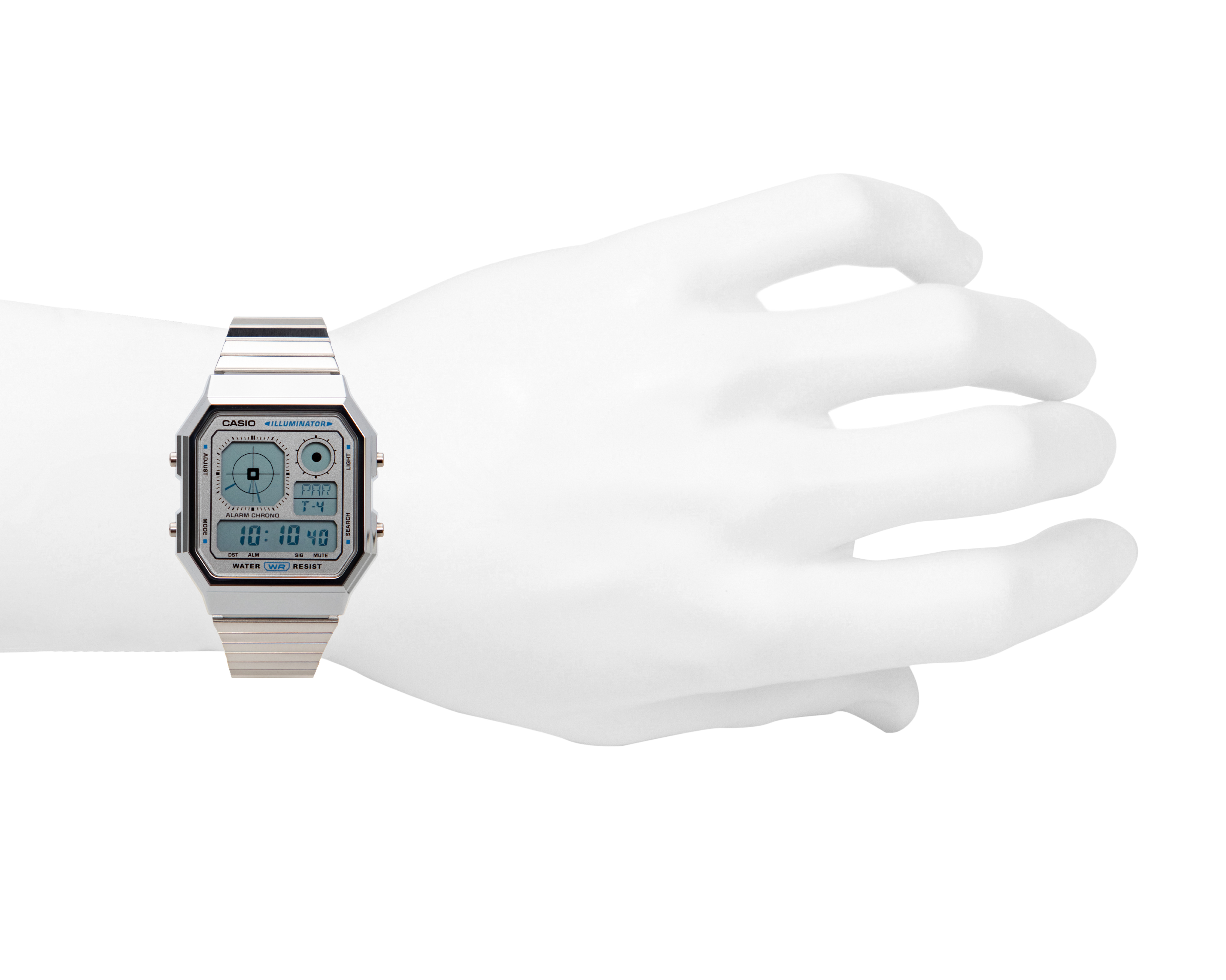 Foto 5 pulgar | Foto 4 | Reloj Casio Unisex A130WE-7ACF Plateado