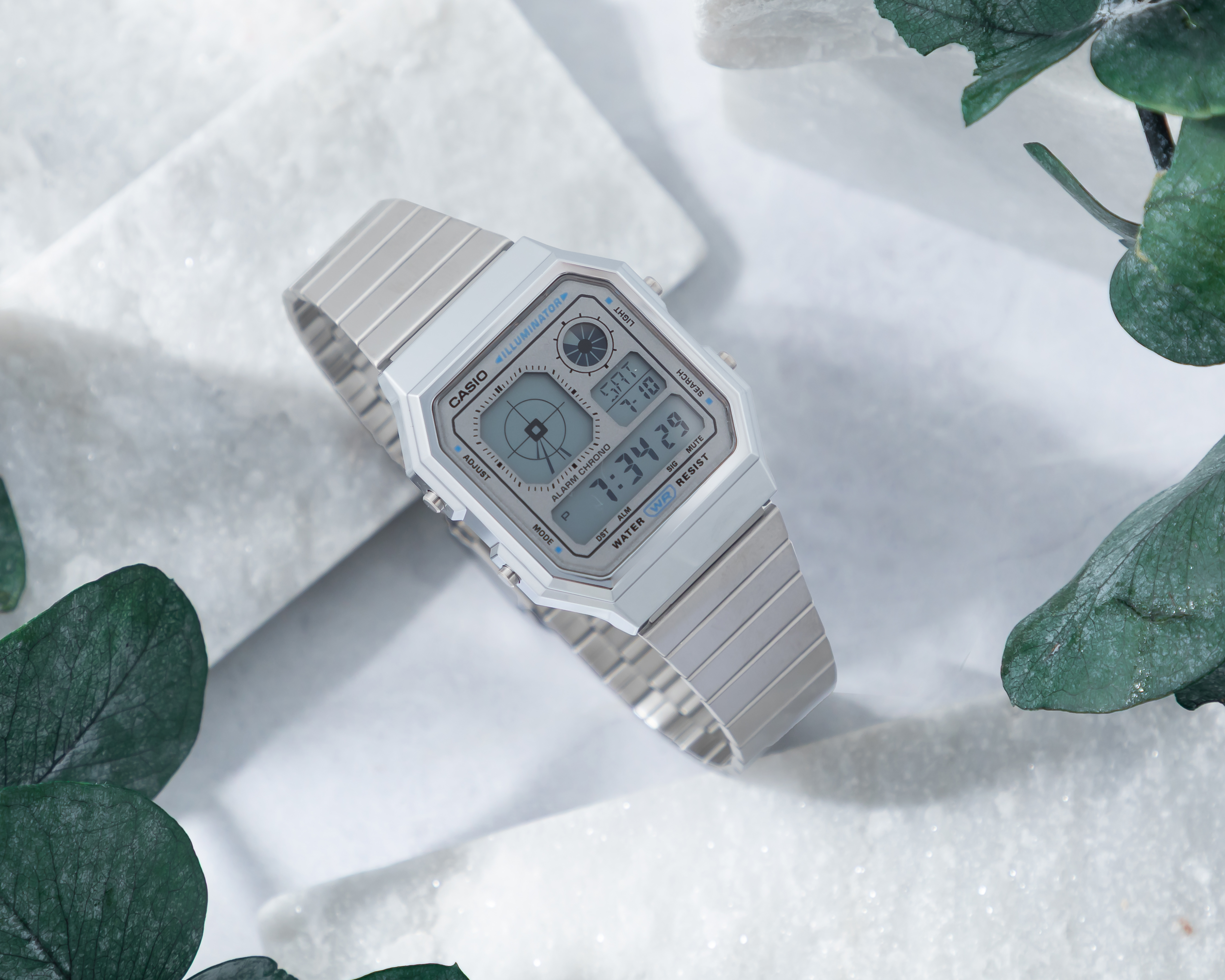 Foto 7 pulgar | Foto 6 | Reloj Casio Unisex A130WE-7ACF Plateado