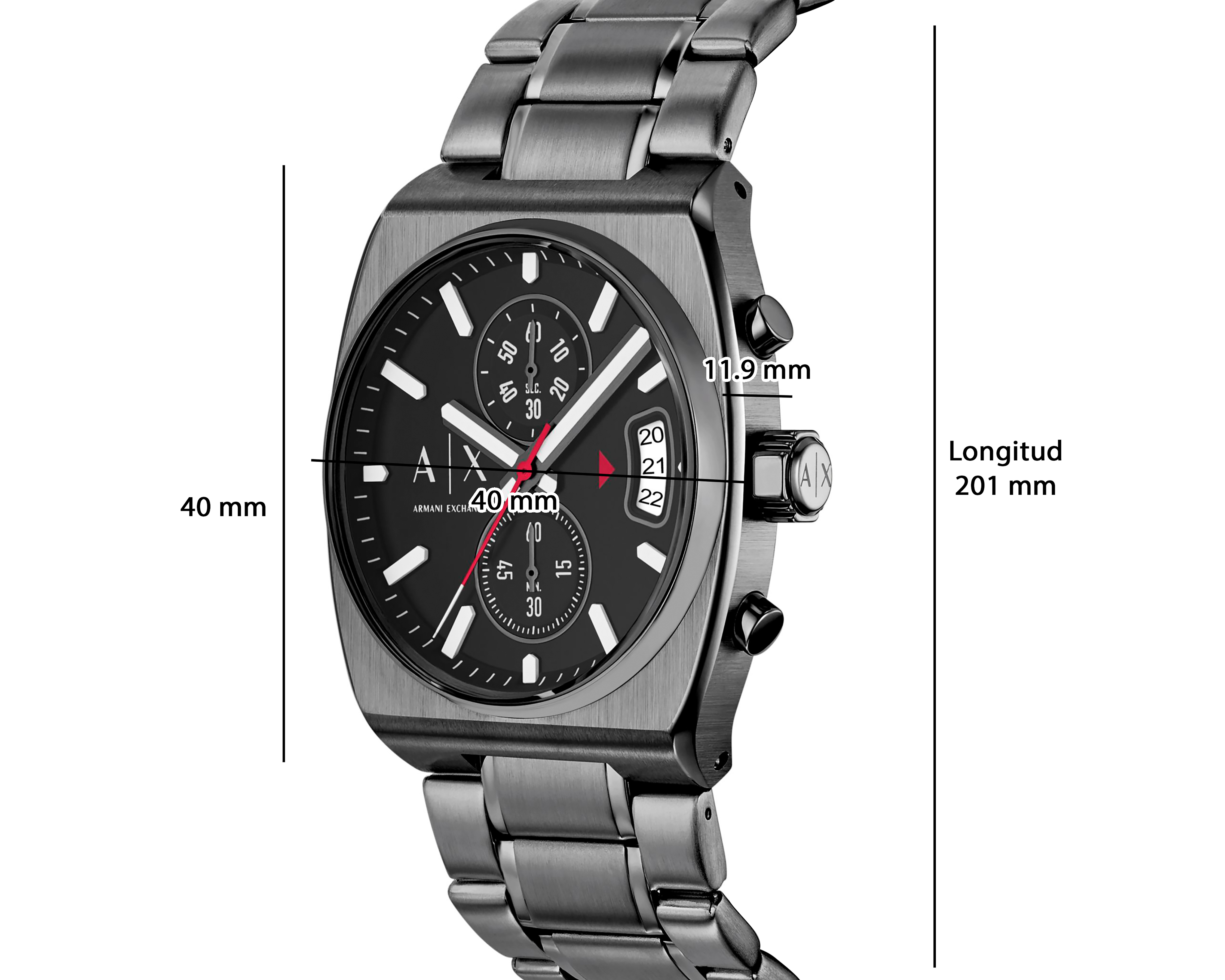 Foto 9 pulgar | Foto 8 | Reloj Armani Exchange para Hombre Oliver Gunmetal
