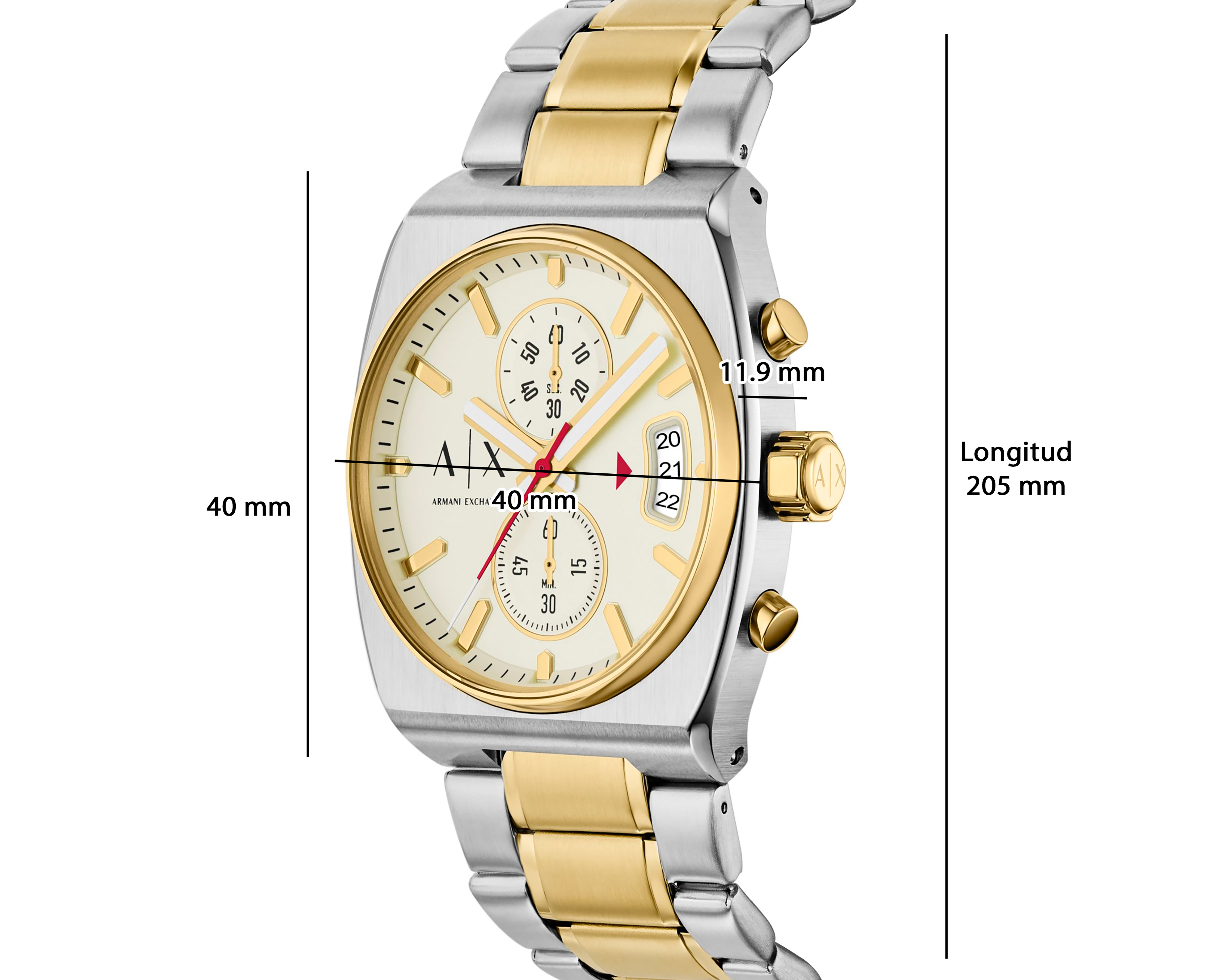 Foto 9 pulgar | Foto 8 | Reloj Armani Exchange para Hombre AX2821 Plateado