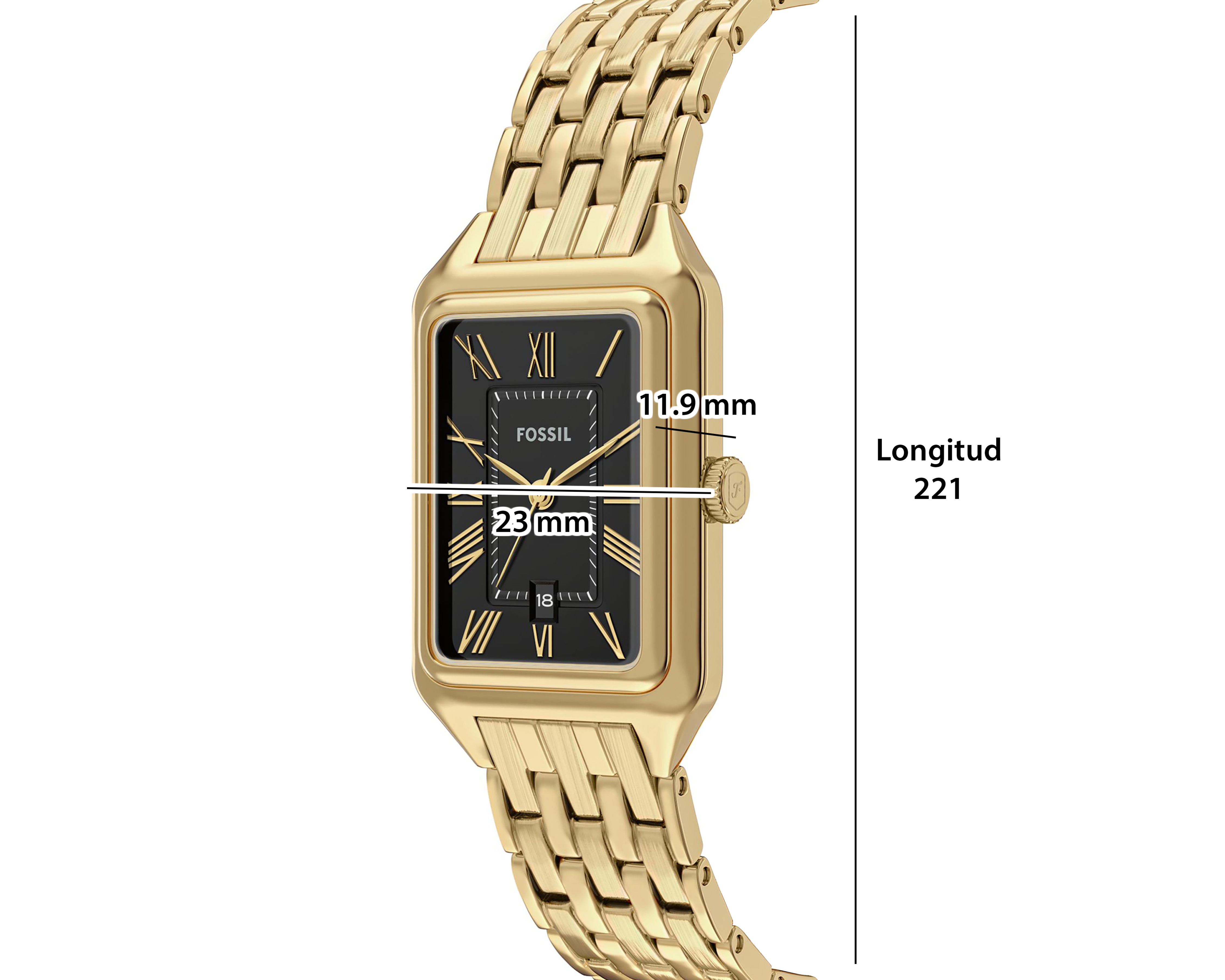 Foto 10 pulgar | Foto 9 | Reloj Fossil para Mujer ES5434 Dorado