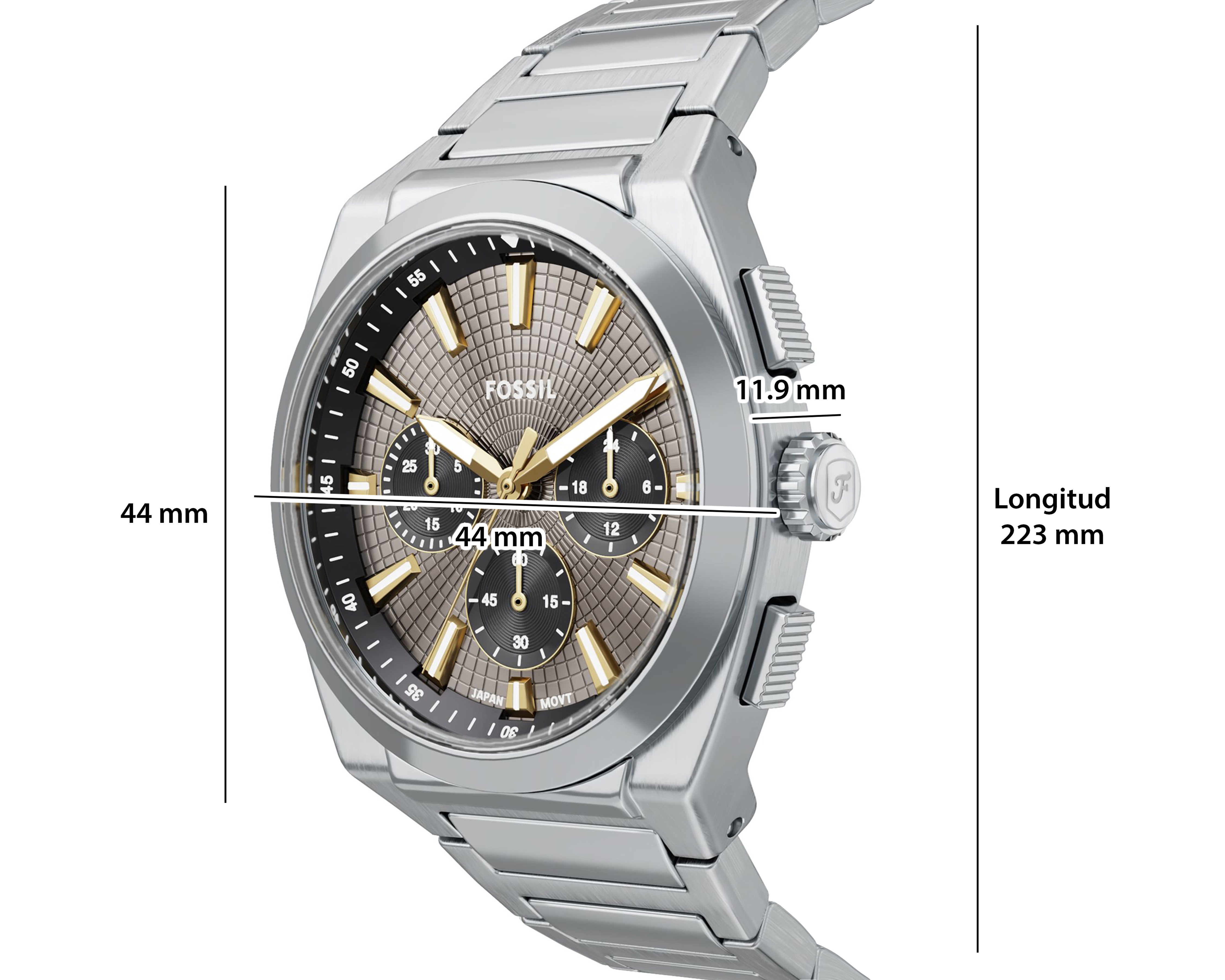 Foto 11 pulgar | Foto 10 | Reloj Fossil para Hombre FS6128 Plateado