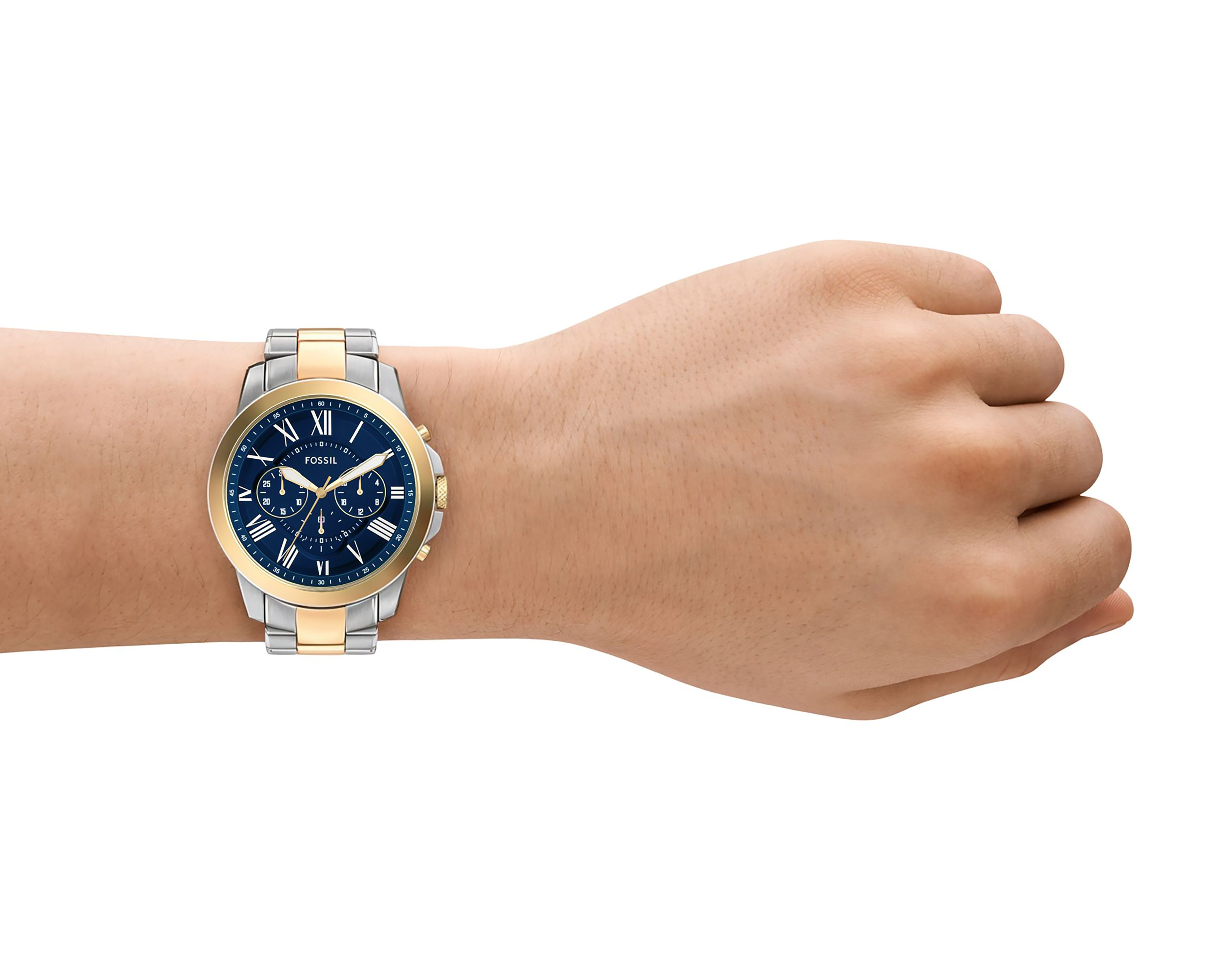 Foto 4 | Foto 4 | Reloj Fossil para Hombre FS6132 Dorado-Plateado