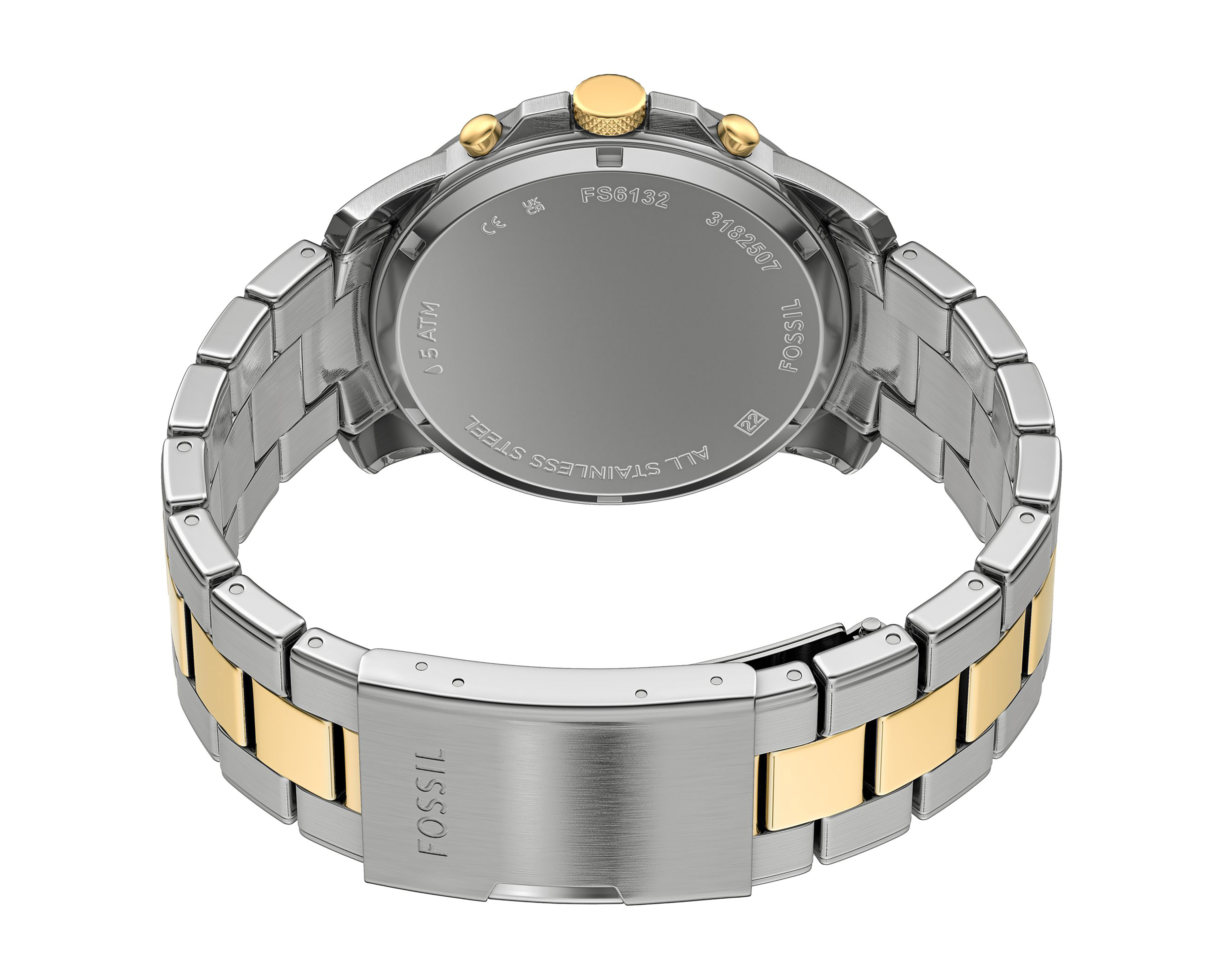 Foto 8 | Foto 8 | Reloj Fossil para Hombre FS6132 Dorado-Plateado
