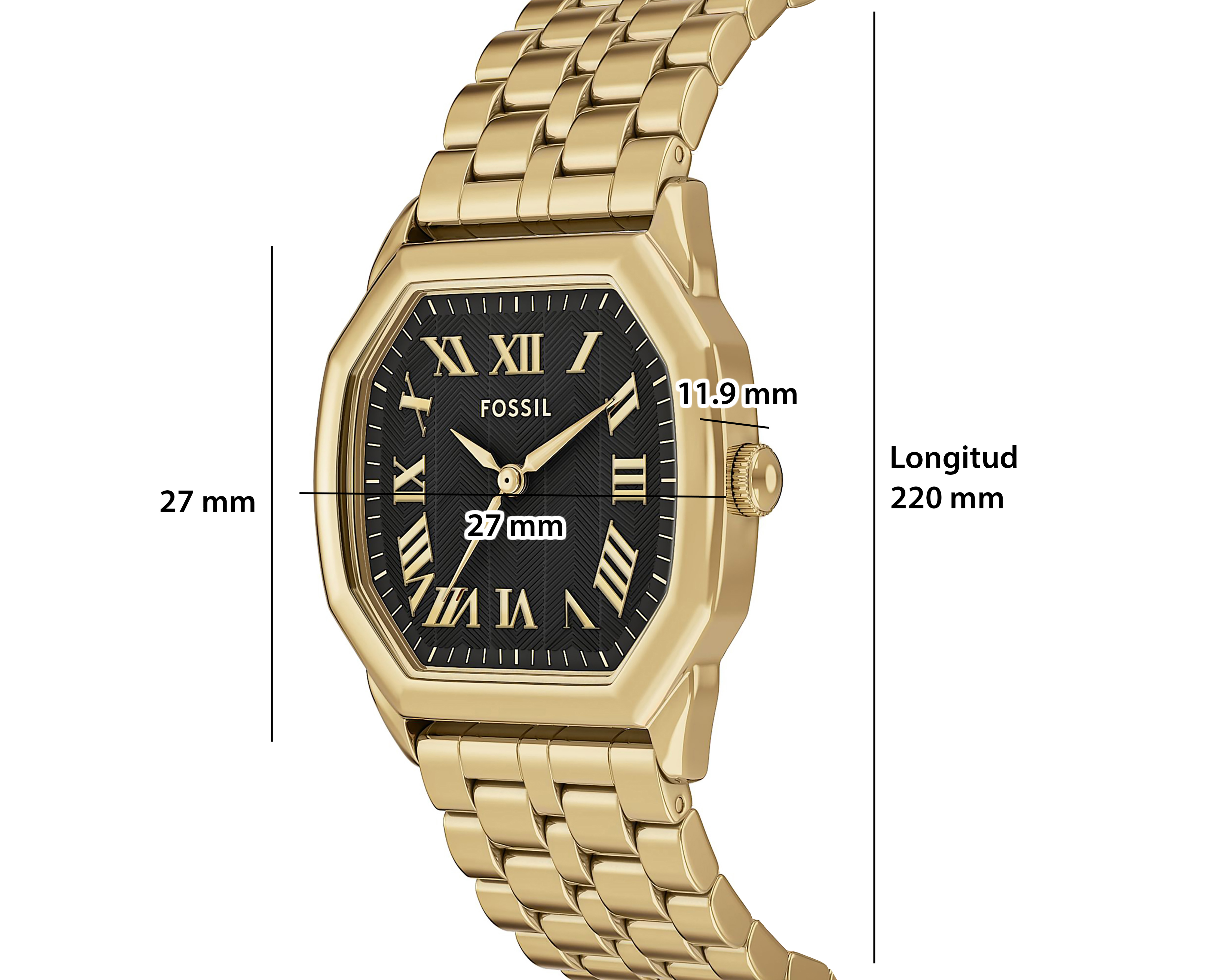 Foto 11 pulgar | Foto 10 | Reloj Fossil para Mujer ES5433 Dorado