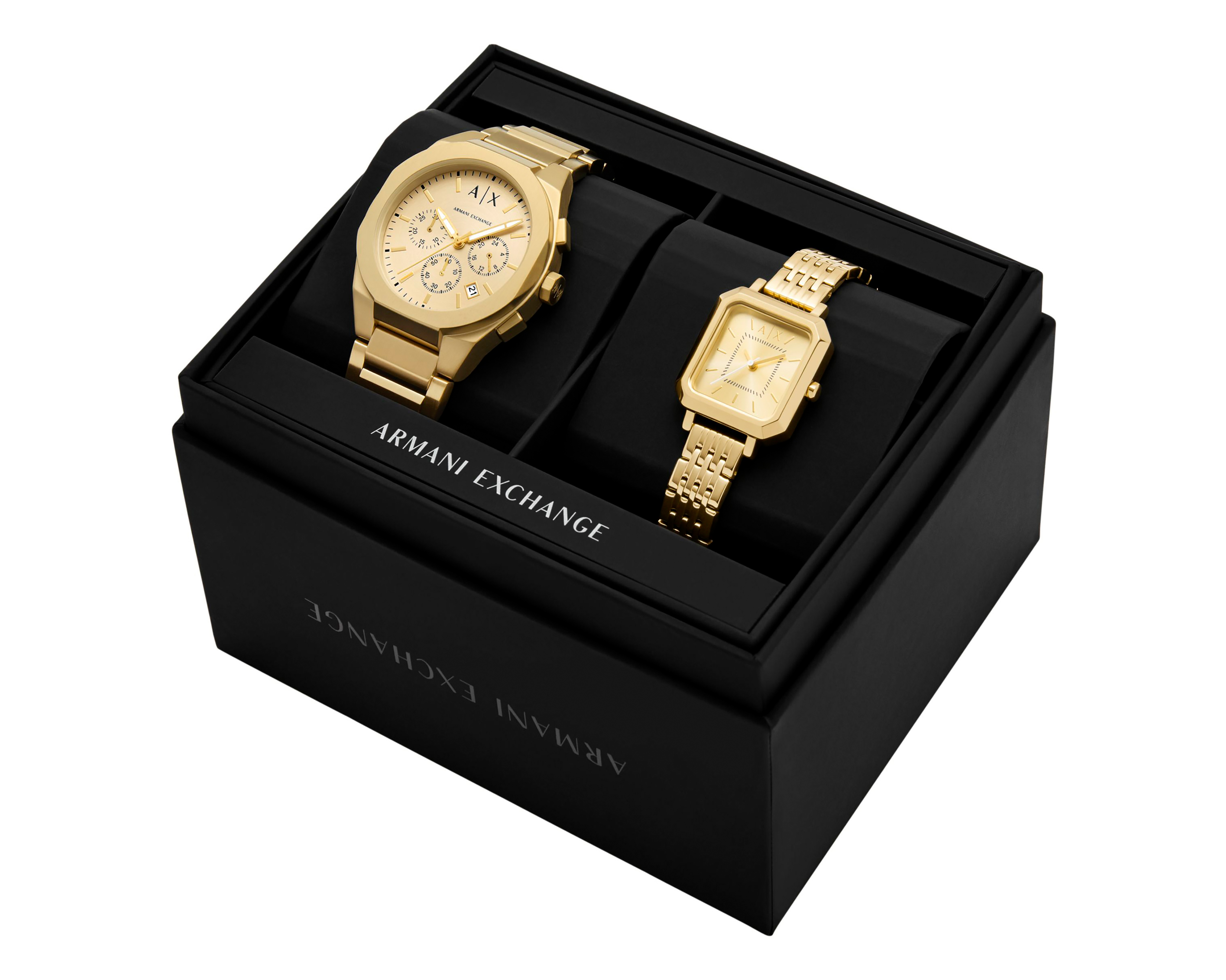 Foto 7 pulgar | Foto 6 | Reloj Armani Exchange para Hombre y Mujer AX7171SET 2 Piezas