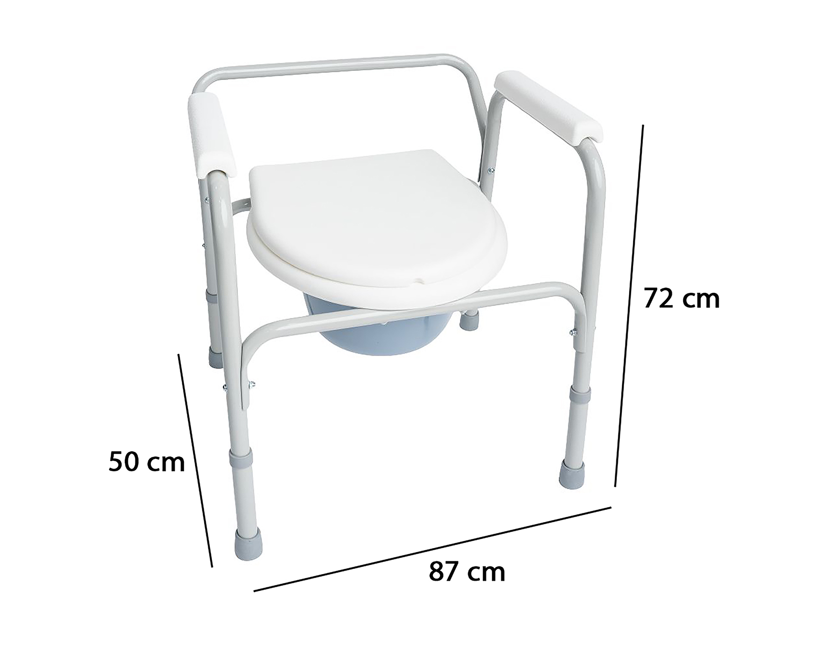 Foto 6 pulgar | Foto 5 | Inodoro Portátil para Adulto de Plástico Wellpro Blanco