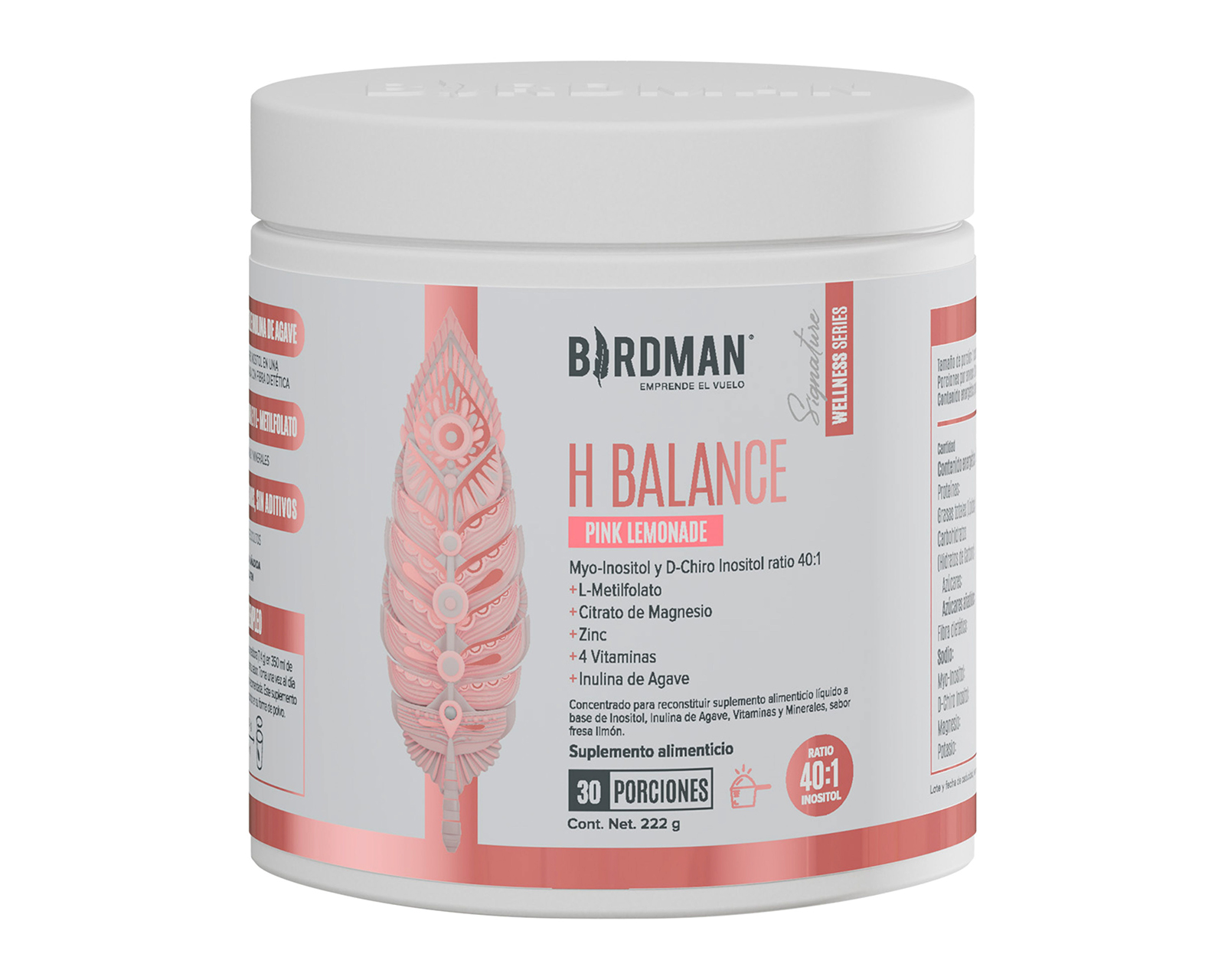 Suplemento Alimenticio Birdman H Balance Citrato de Magnesio 222 Gramos