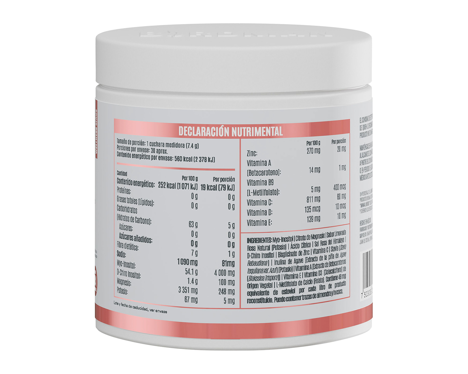 Foto 4 pulgar | Foto 3 | Suplemento Alimenticio Birdman H Balance Citrato de Magnesio 222 Gramos