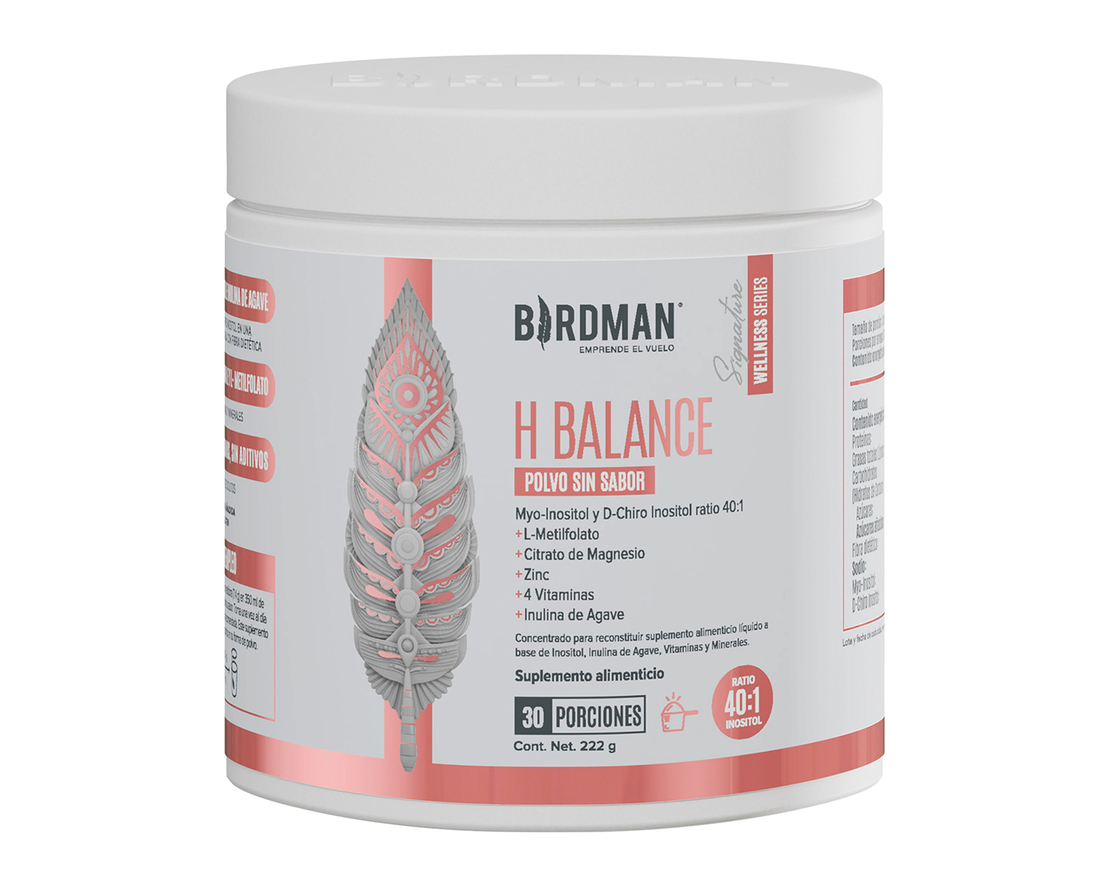 Suplemento Alimenticio Birdman H Balance Natural Citrato de Magnesio 222 g