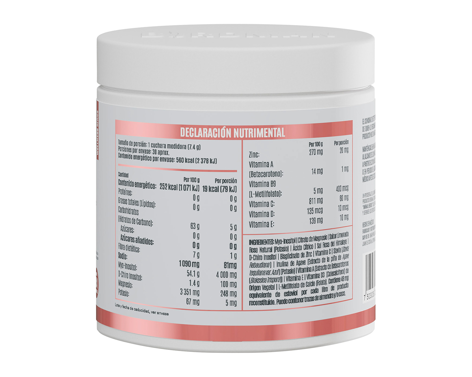 Foto 4 pulgar | Foto 3 | Suplemento Alimenticio Birdman H Balance Natural Citrato de Magnesio 222 g