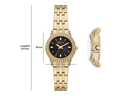 Foto 5 | Foto 5 | Reloj Relic para Mujer ZR37302 Dorado