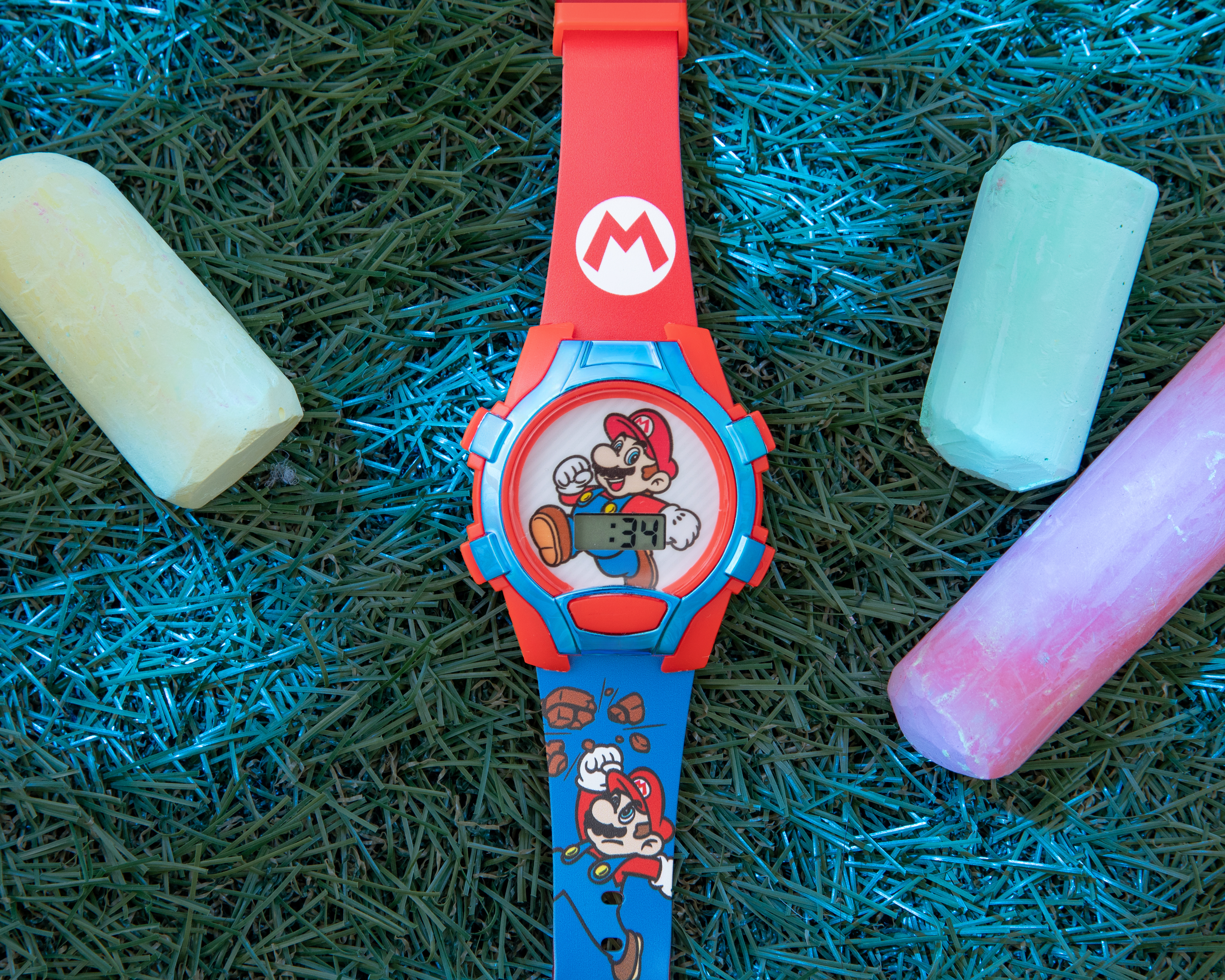 Foto 8 pulgar | Foto 7 | Reloj Super Mario para Niño Rojo/Azul
