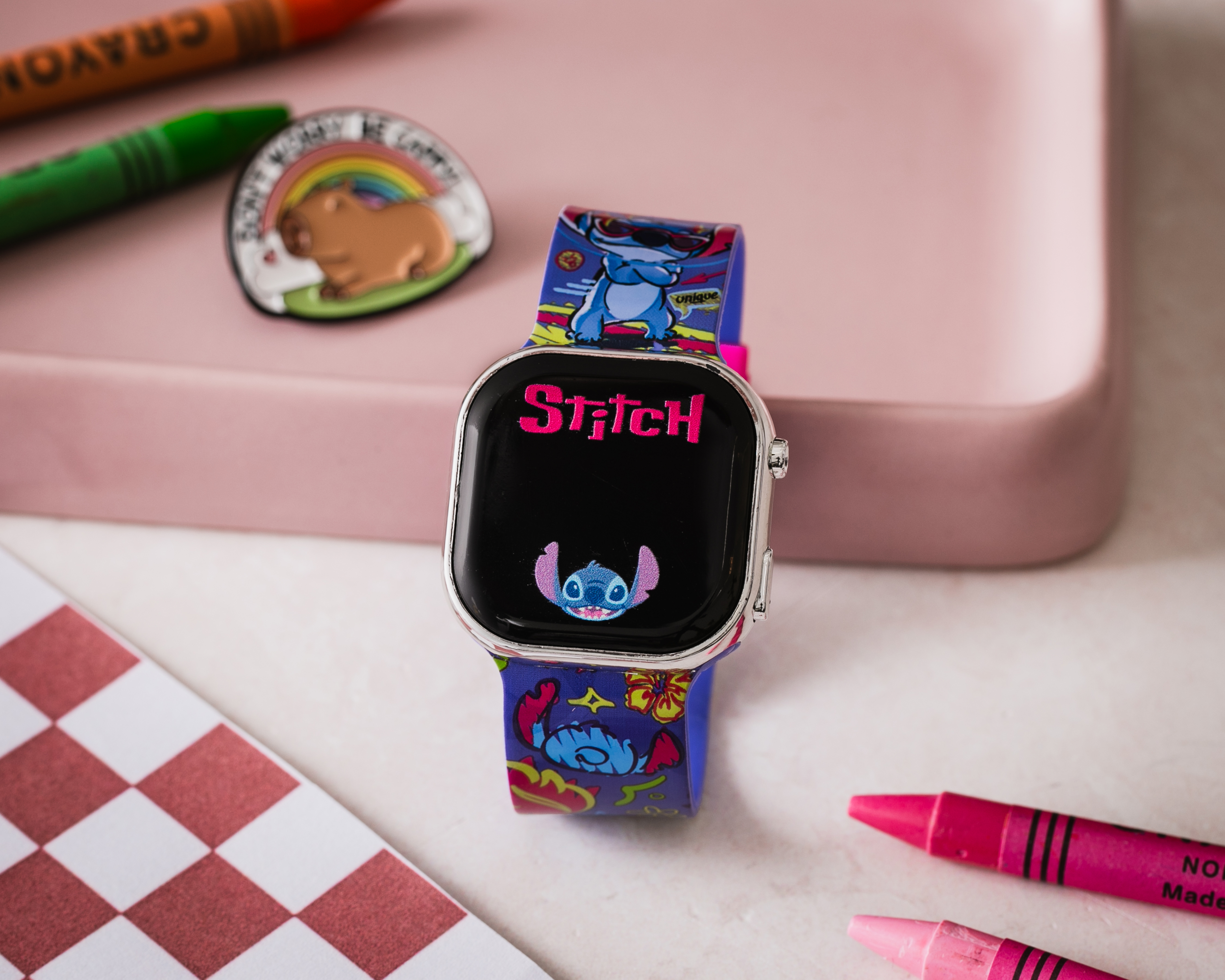 Foto 7 pulgar | Foto 6 | Reloj Lilo & Stitch para Niña LAS4207RO Multicolor