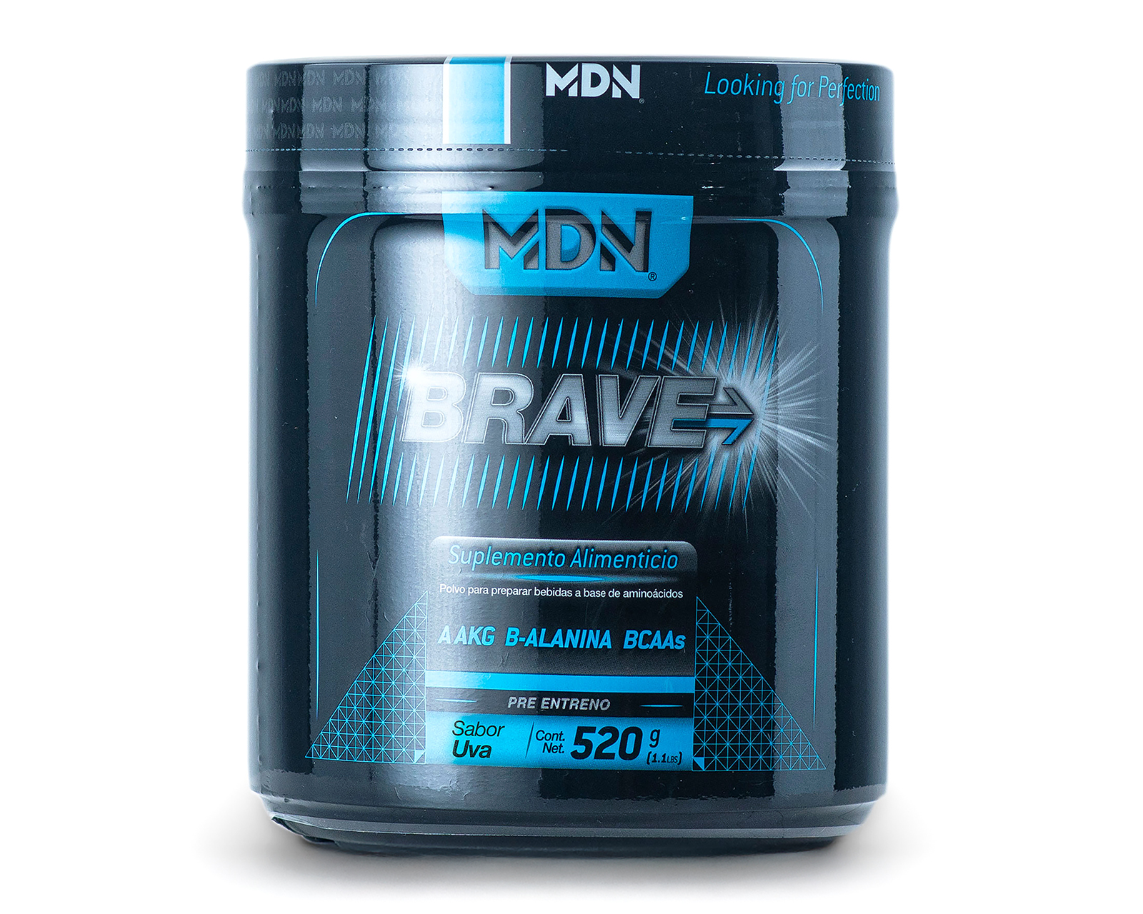 Suplemento Alimenticio Mdn Sports Glutamina Sabor Uva 520 Gramos