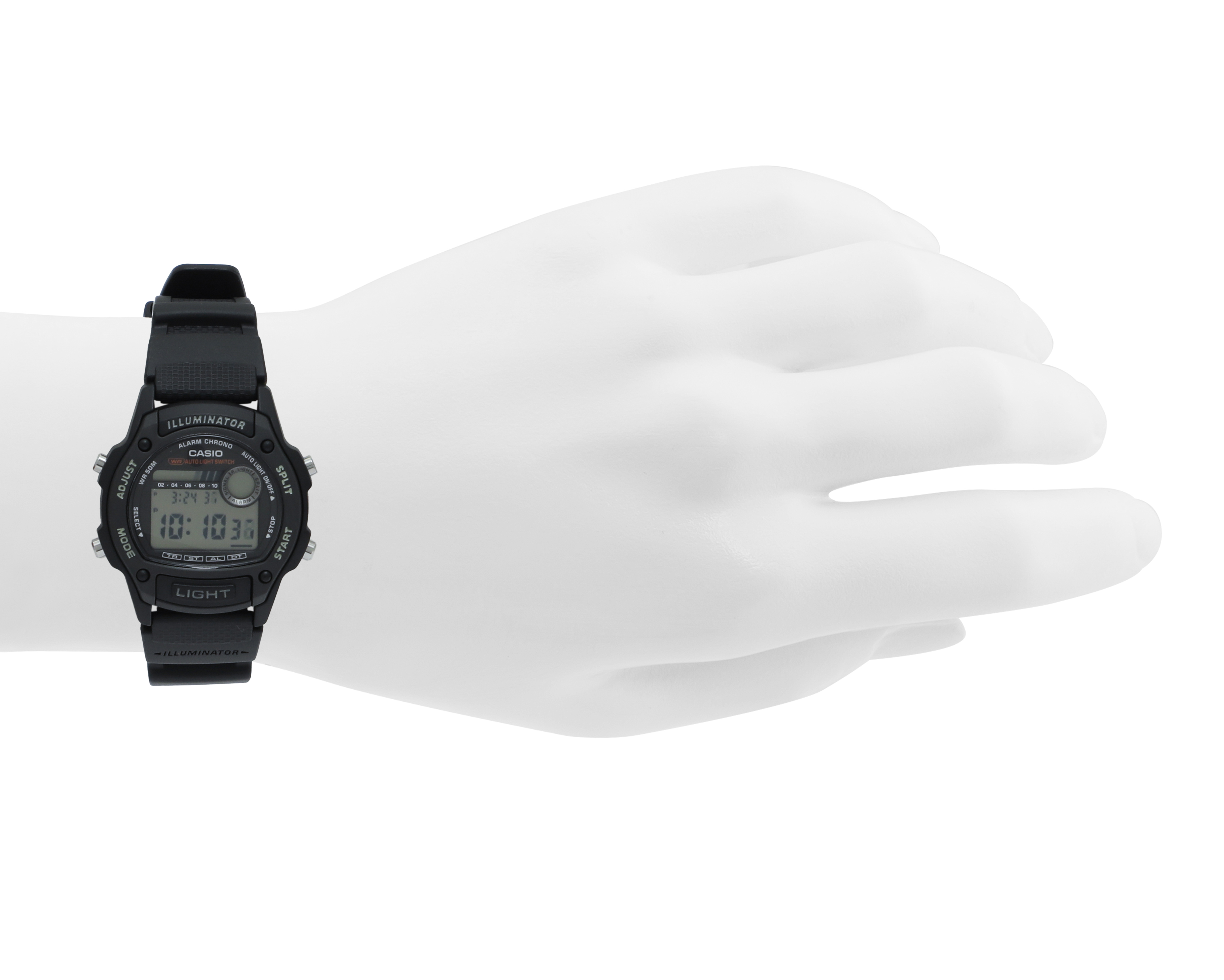 Foto 5 pulgar | Foto 4 | Reloj Casio Unisex W-220H-1A3VCF Negro
