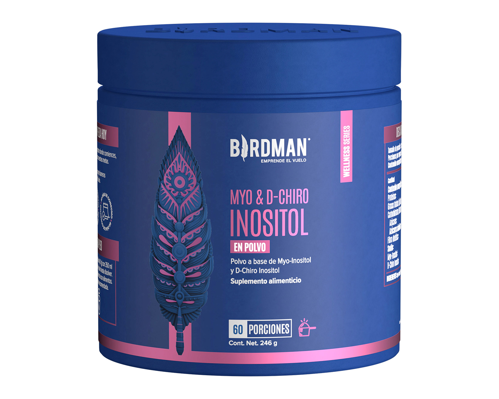 Foto 2 pulgar | Foto 1 | Suplemento Alimenticio Birdman Myo D-Chiro Inositol 246 Gramos