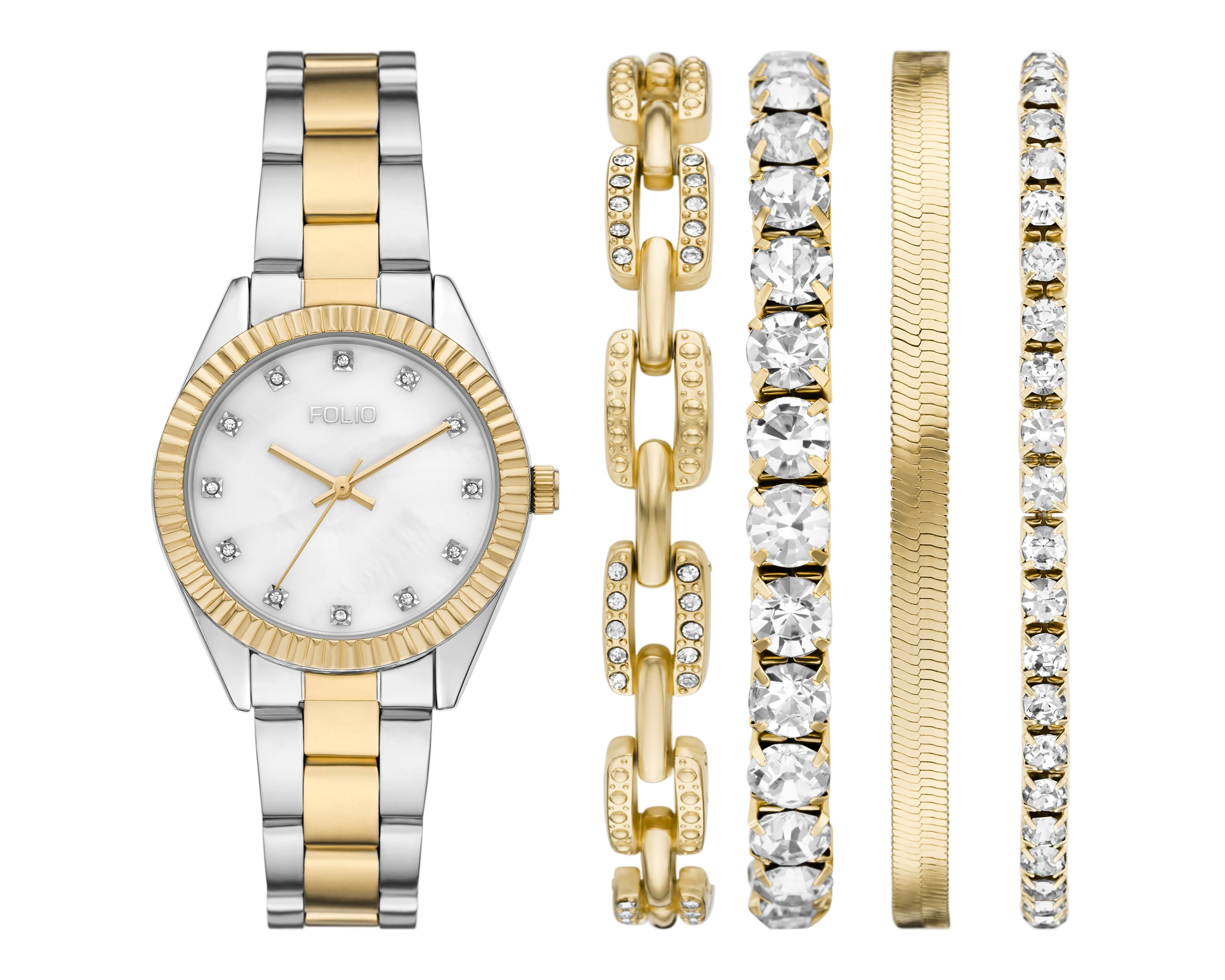 Reloj Folio para Mujer FMDFL2081 con 4 Accesorios