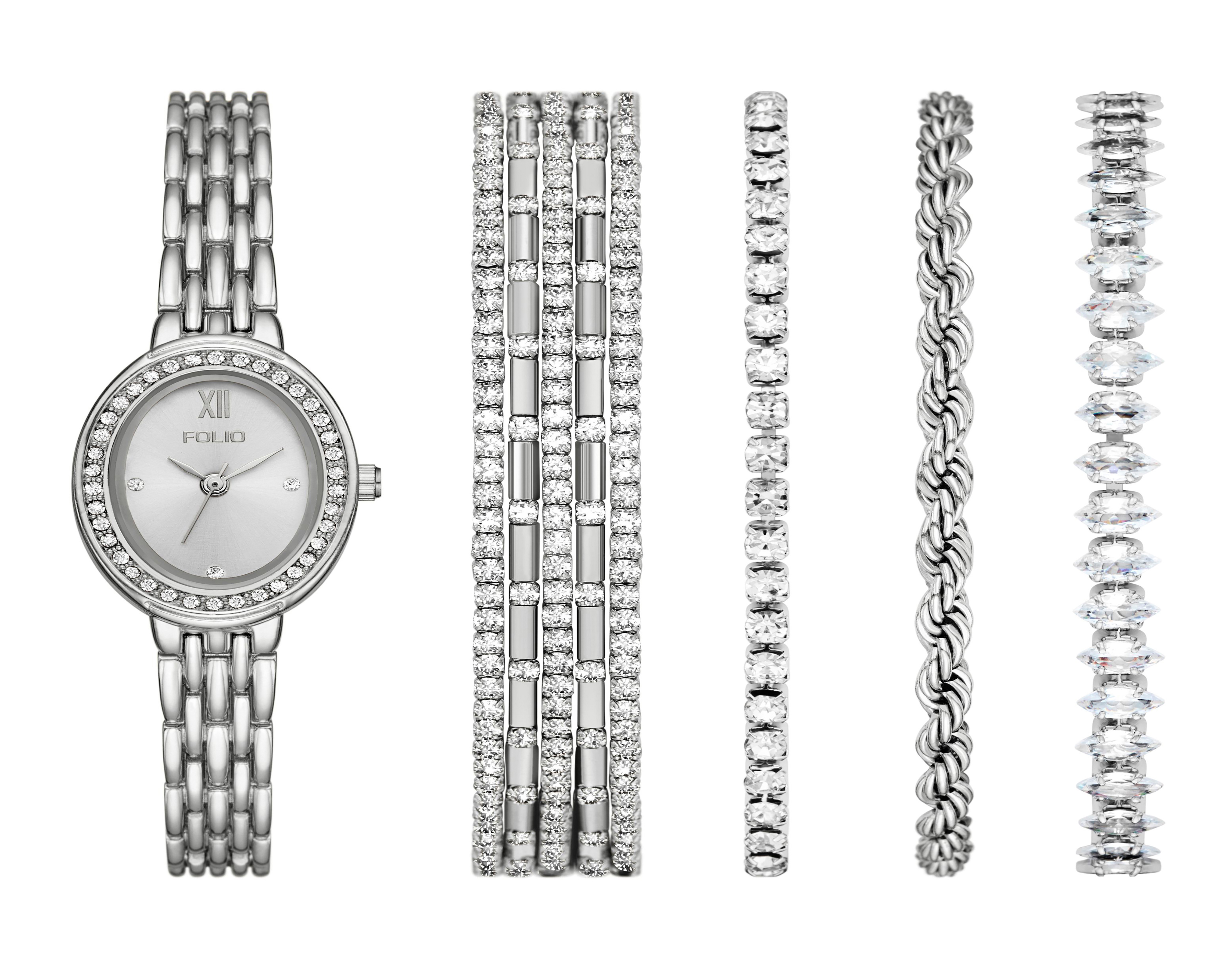 Foto 2 pulgar | Foto 1 | Reloj Folio para Mujer FMDFL2079 con 4 Accesorios