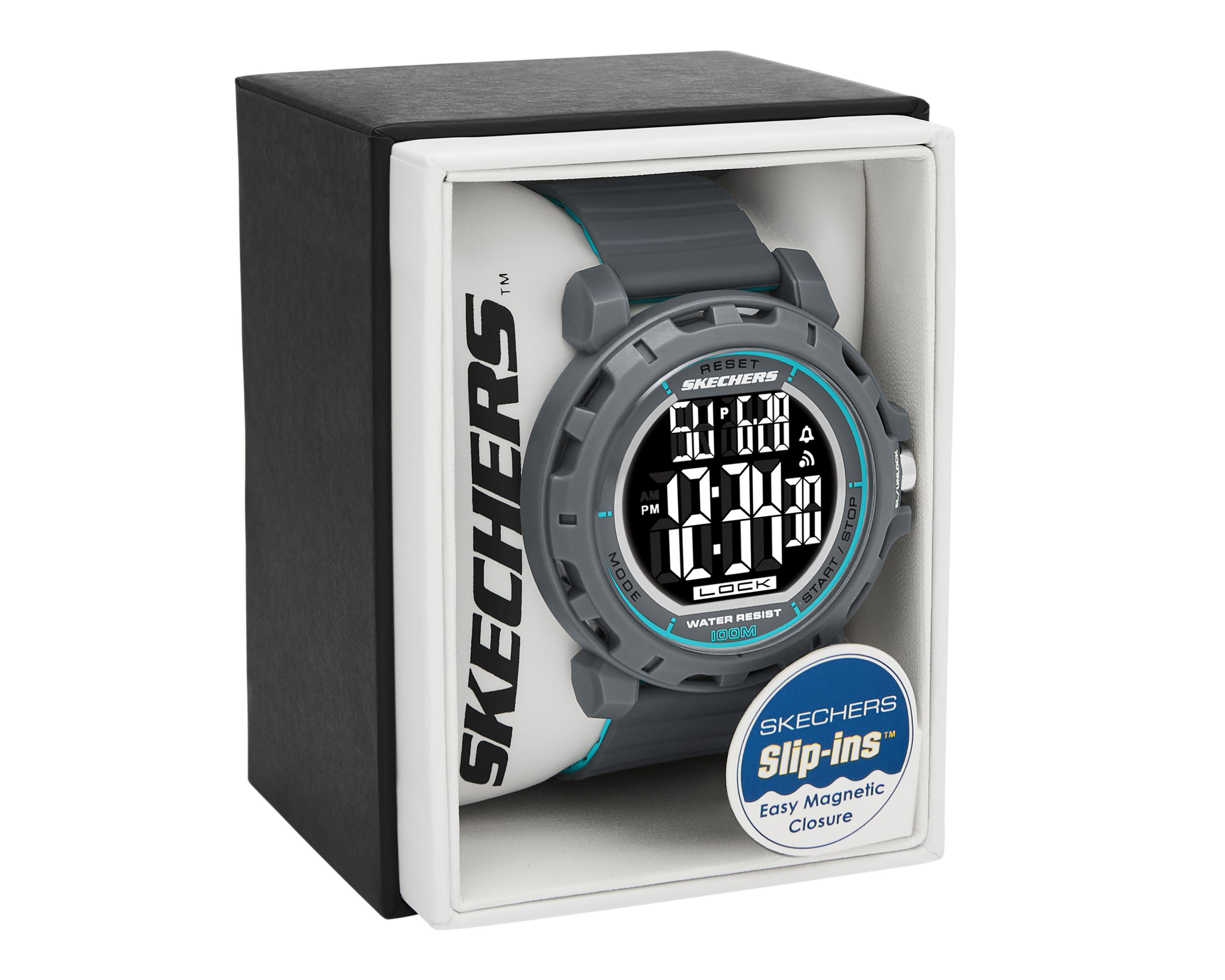 Foto 5 | Foto 5 | Reloj Skechers para Hombre SR5254 Gris