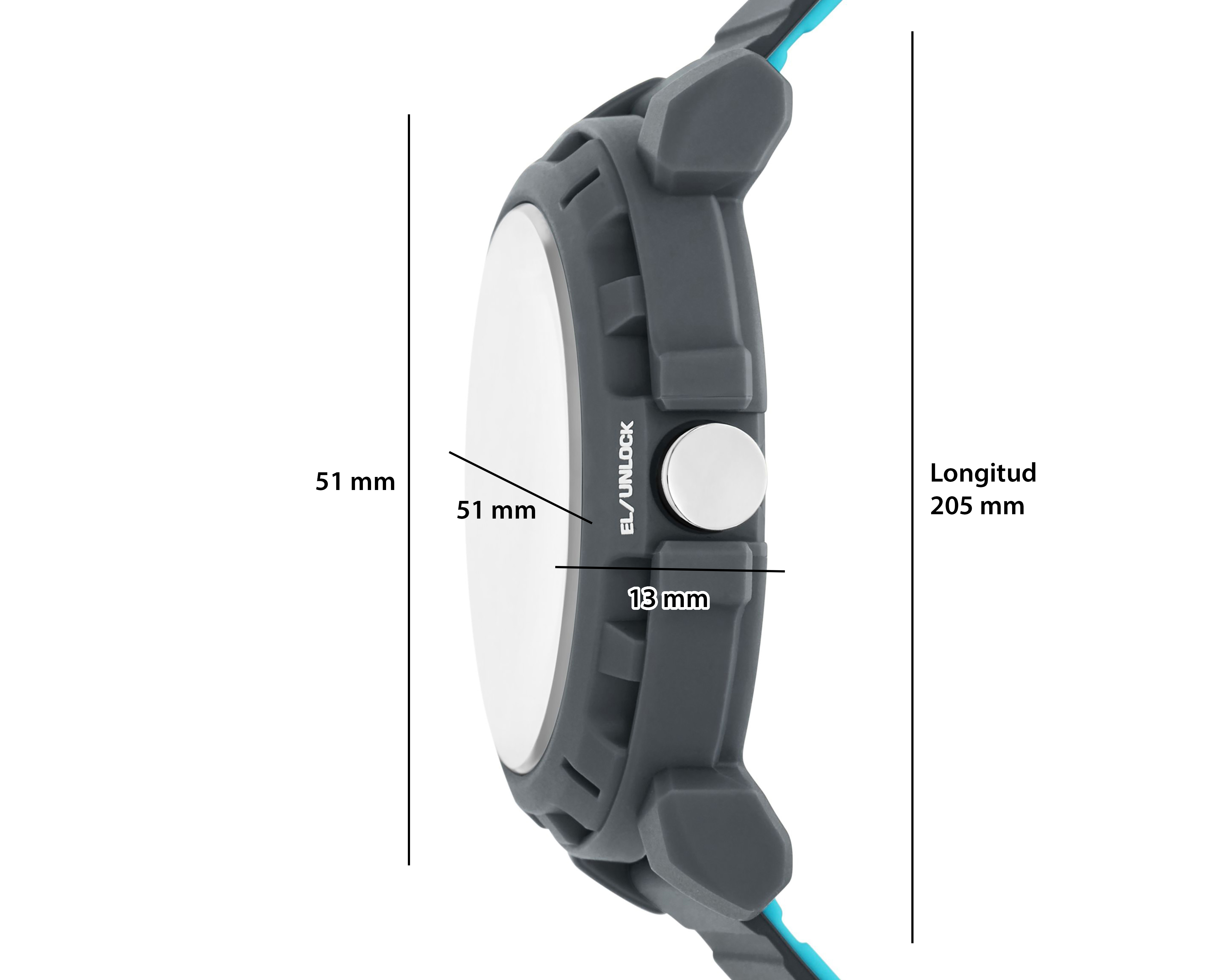 Foto 8 | Foto 8 | Reloj Skechers para Hombre SR5254 Gris