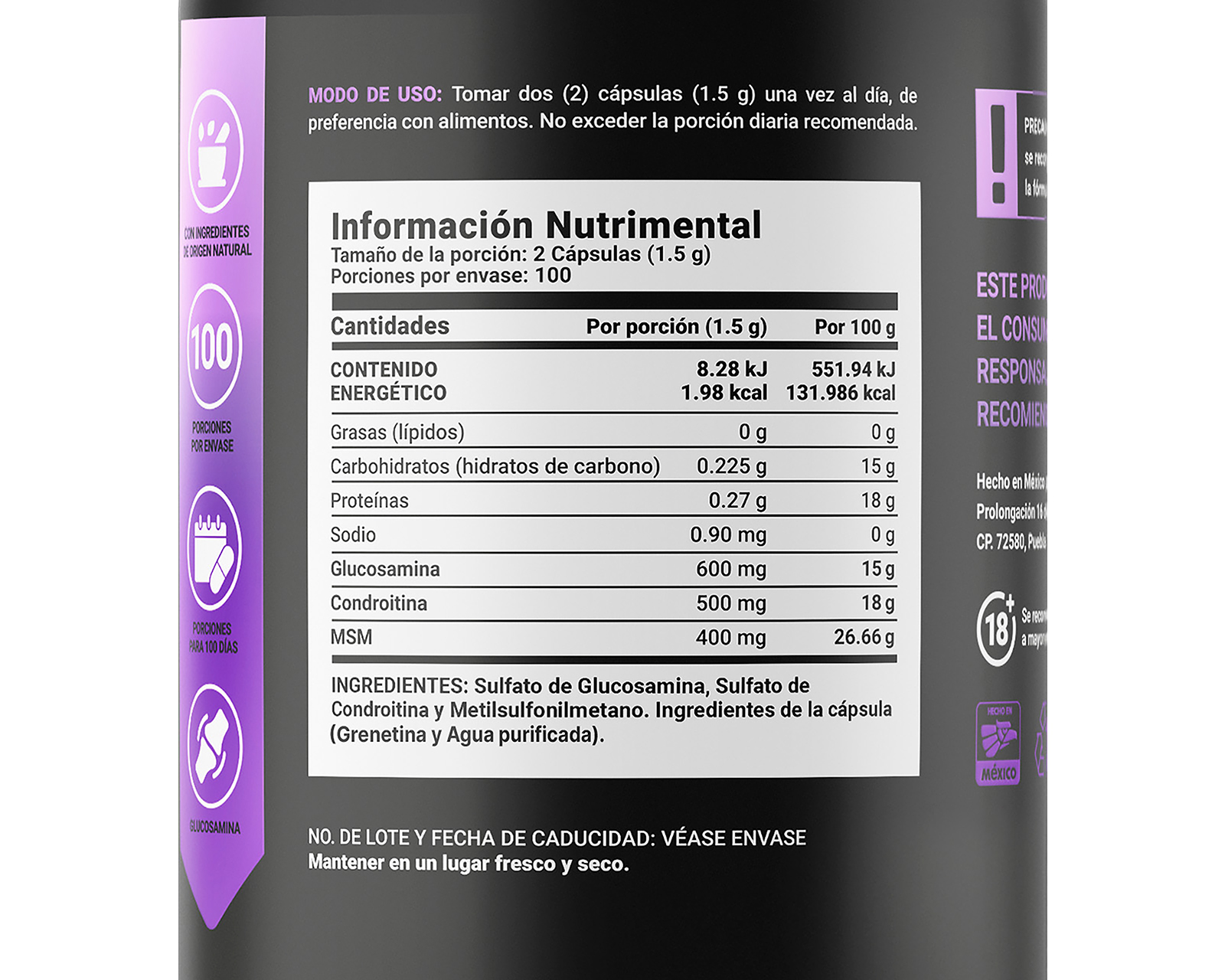 Foto 3 pulgar | Foto 2 | Suplemento Alimenticio B Life Joint Blend Sulfato de Glucosamina 200 Cápsulas