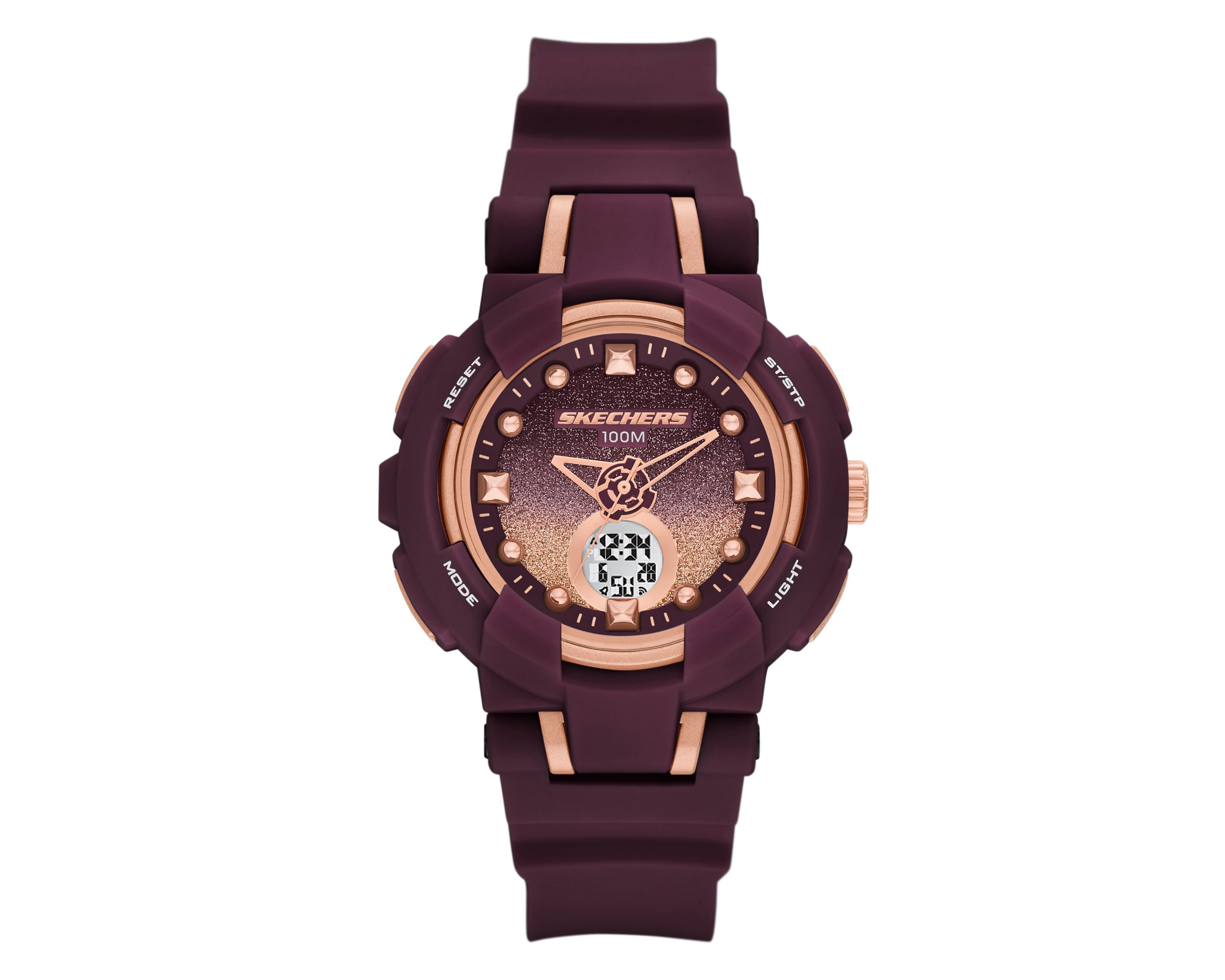 Foto 1 | Foto 1 | Reloj Skechers para Mujer SR2155 Borgoña