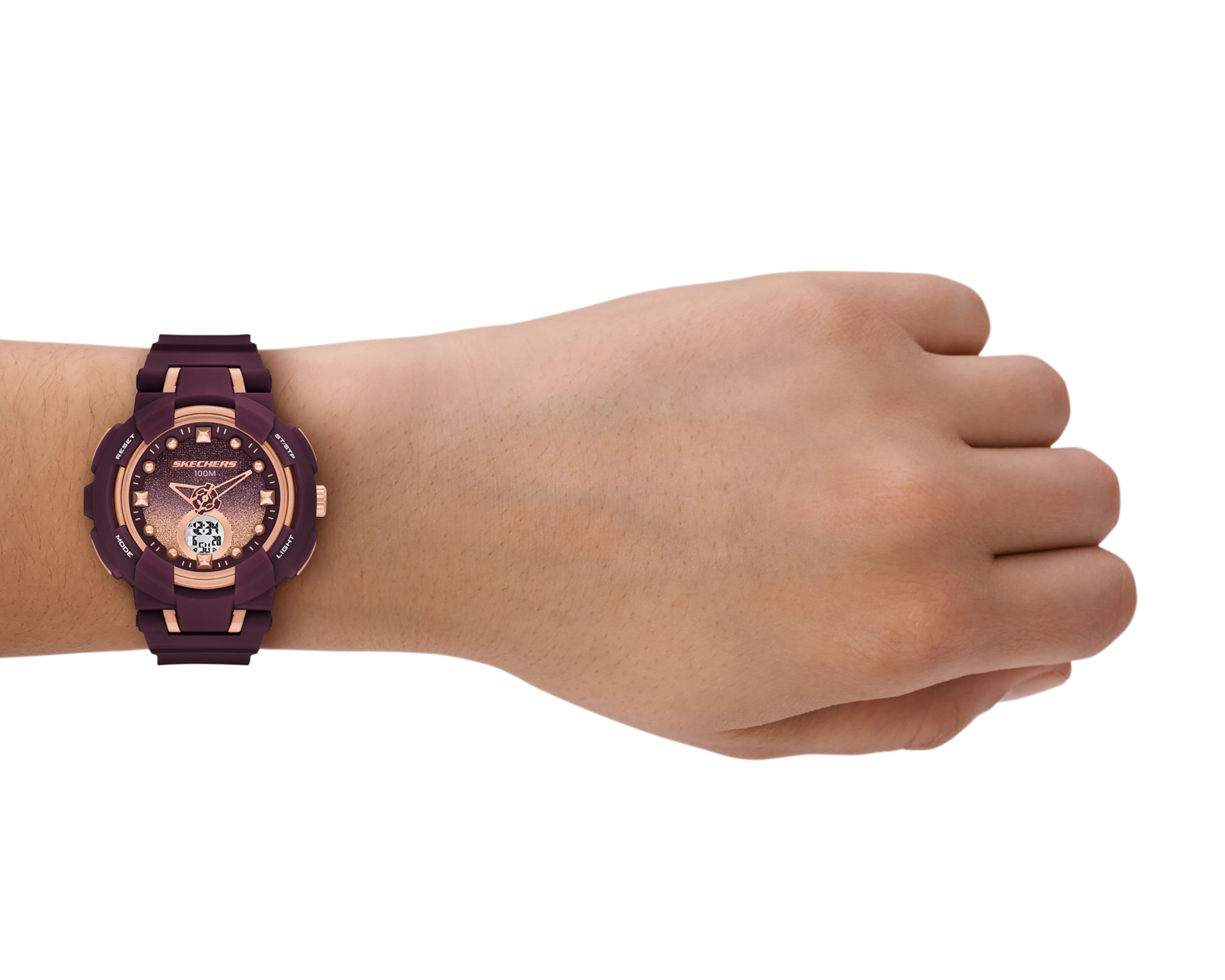 Foto 4 | Foto 4 | Reloj Skechers para Mujer SR2155 Borgoña