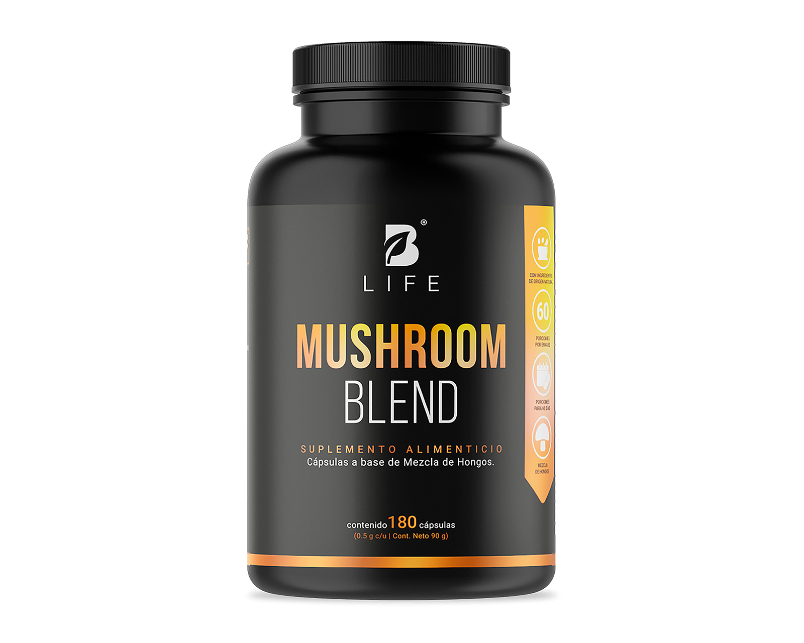 Suplemento Alimenticio Mushroom Blend B Life 90 Gramos