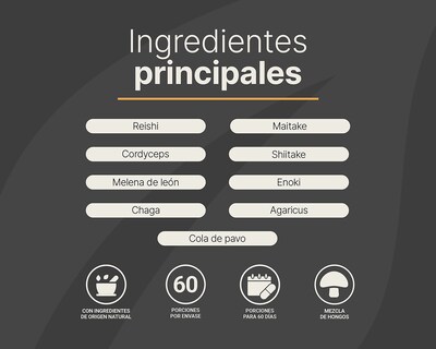 Foto 3 | Foto 3 | Suplemento Alimenticio Mushroom Blend B Life 90 Gramos