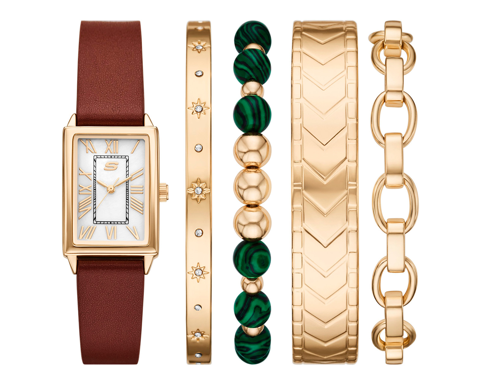 Reloj Skechers para Mujer SR9131 con 4 Accesorios