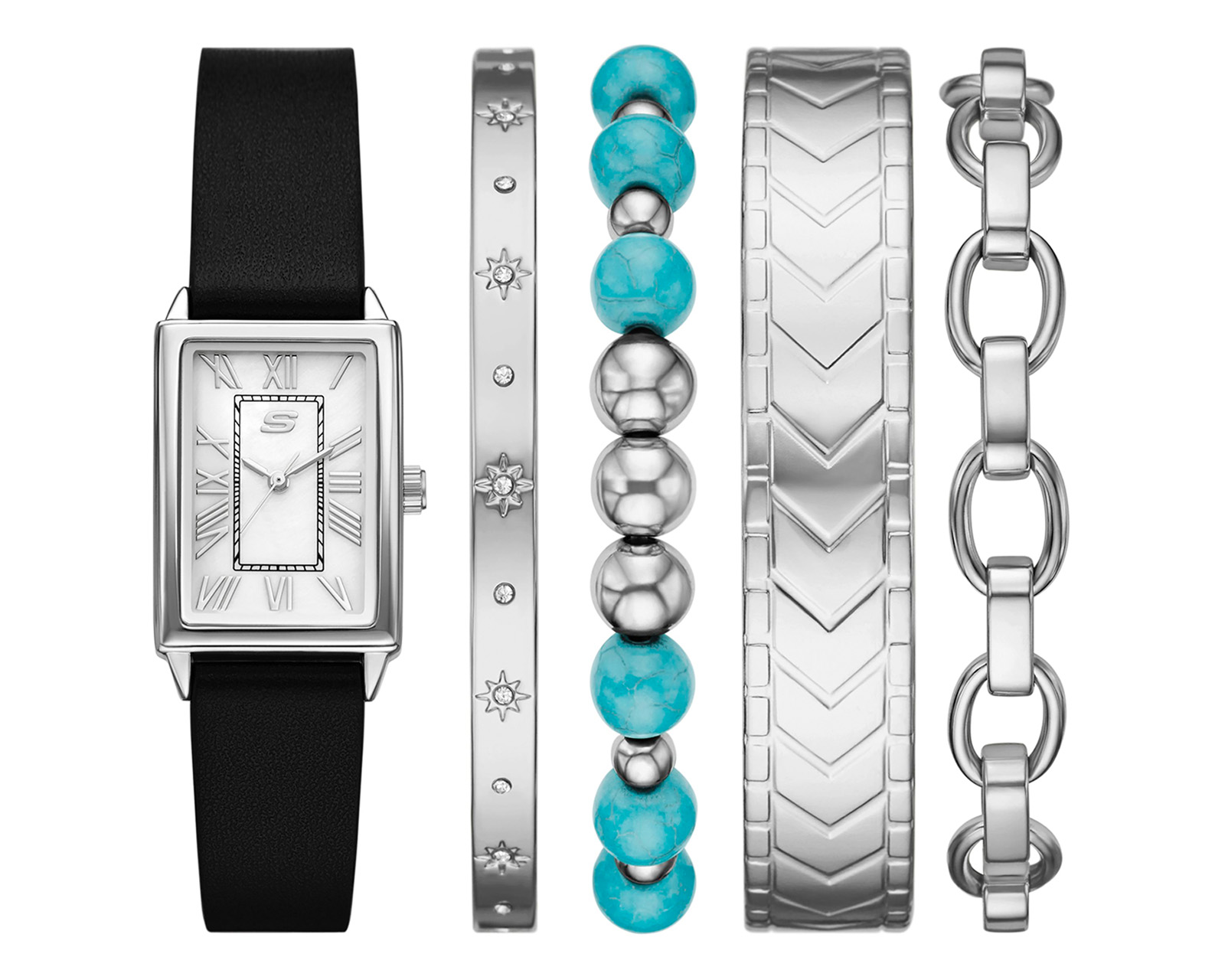 Reloj Skechers para Mujer SR9132 con 4 Accesorios