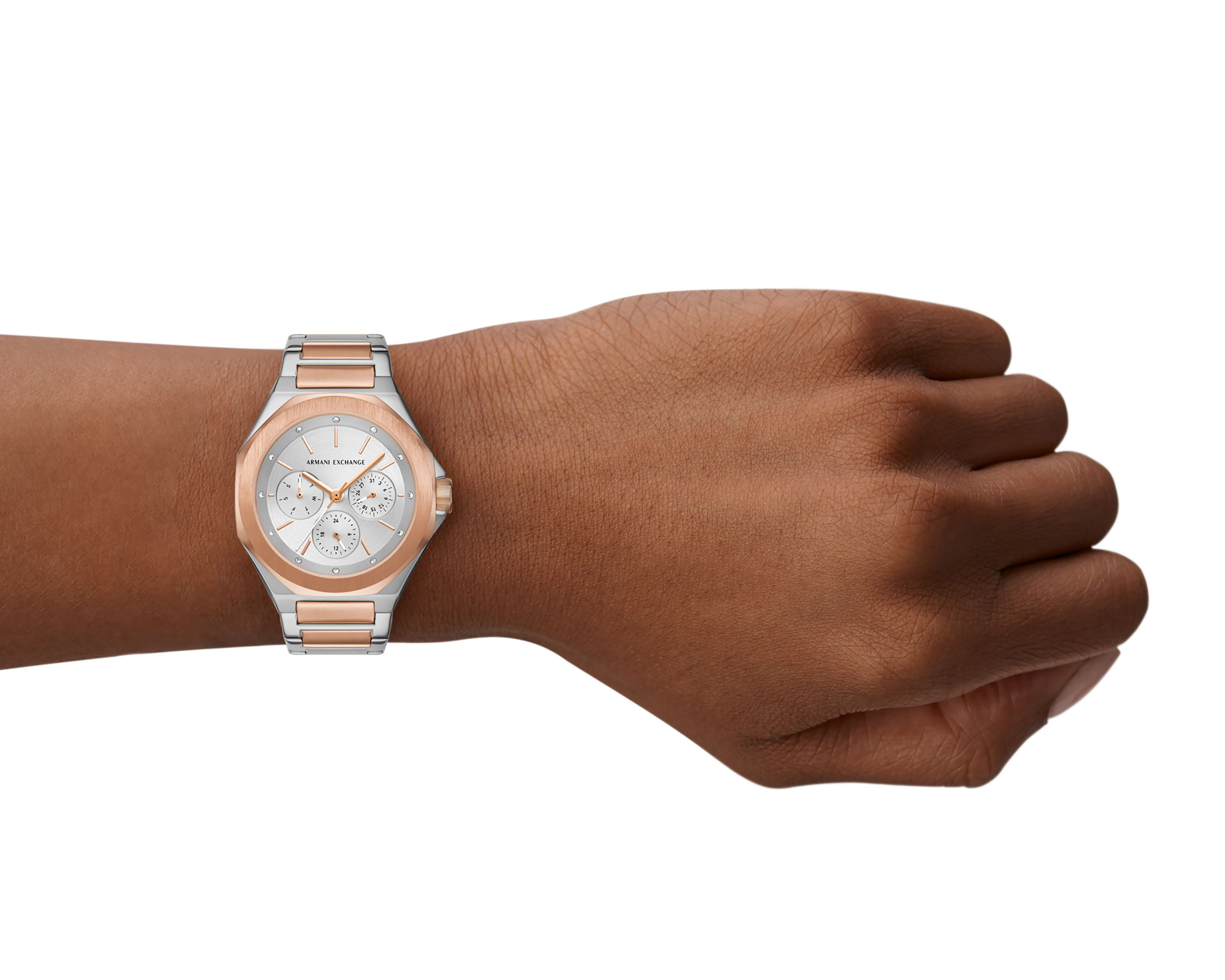 Foto 5 pulgar | Foto 4 | Reloj Armani Exchange para Mujer AX4623 Oro Rosa