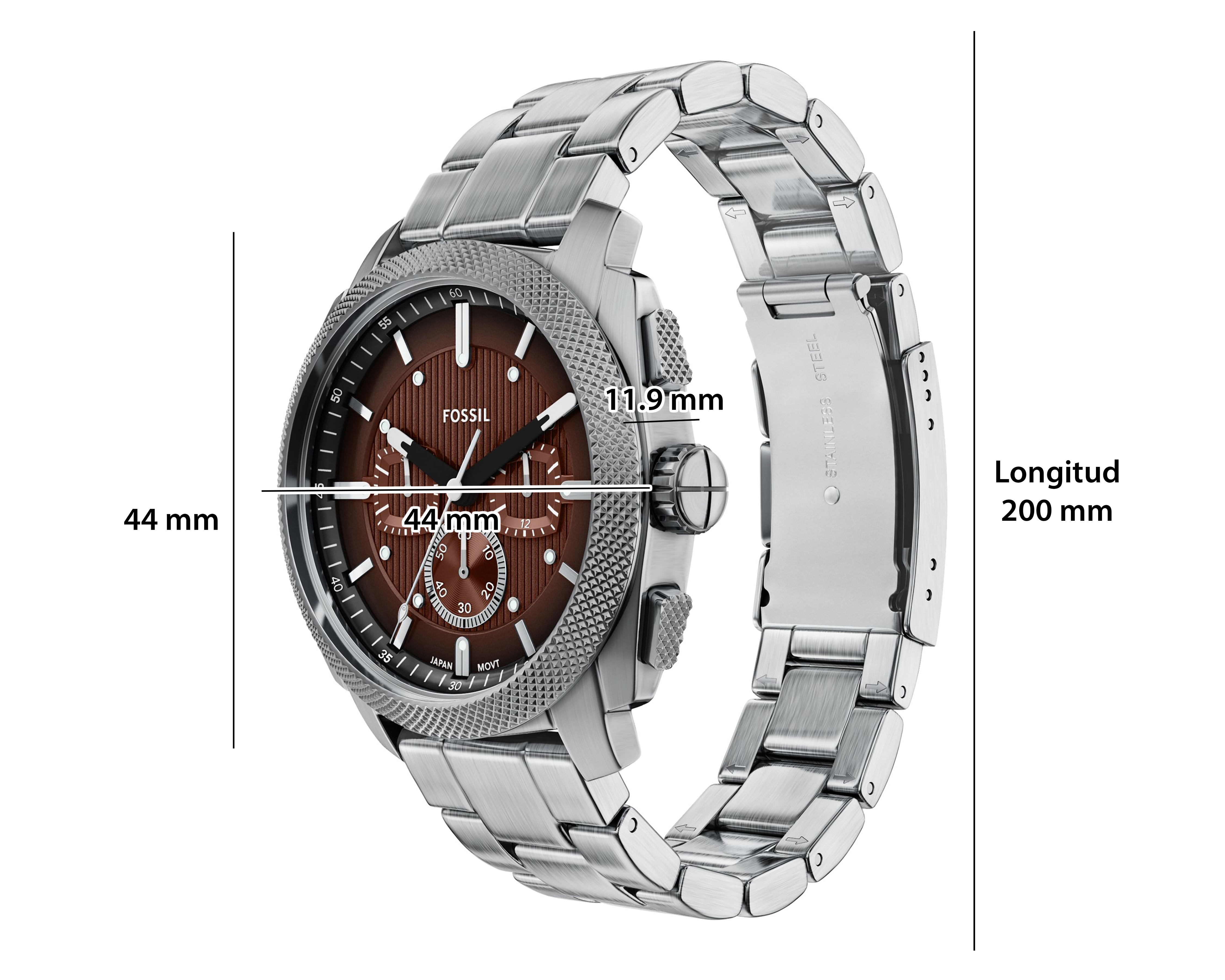 Foto 11 pulgar | Foto 10 | Reloj Fossil para Hombre FS6144 Plateado