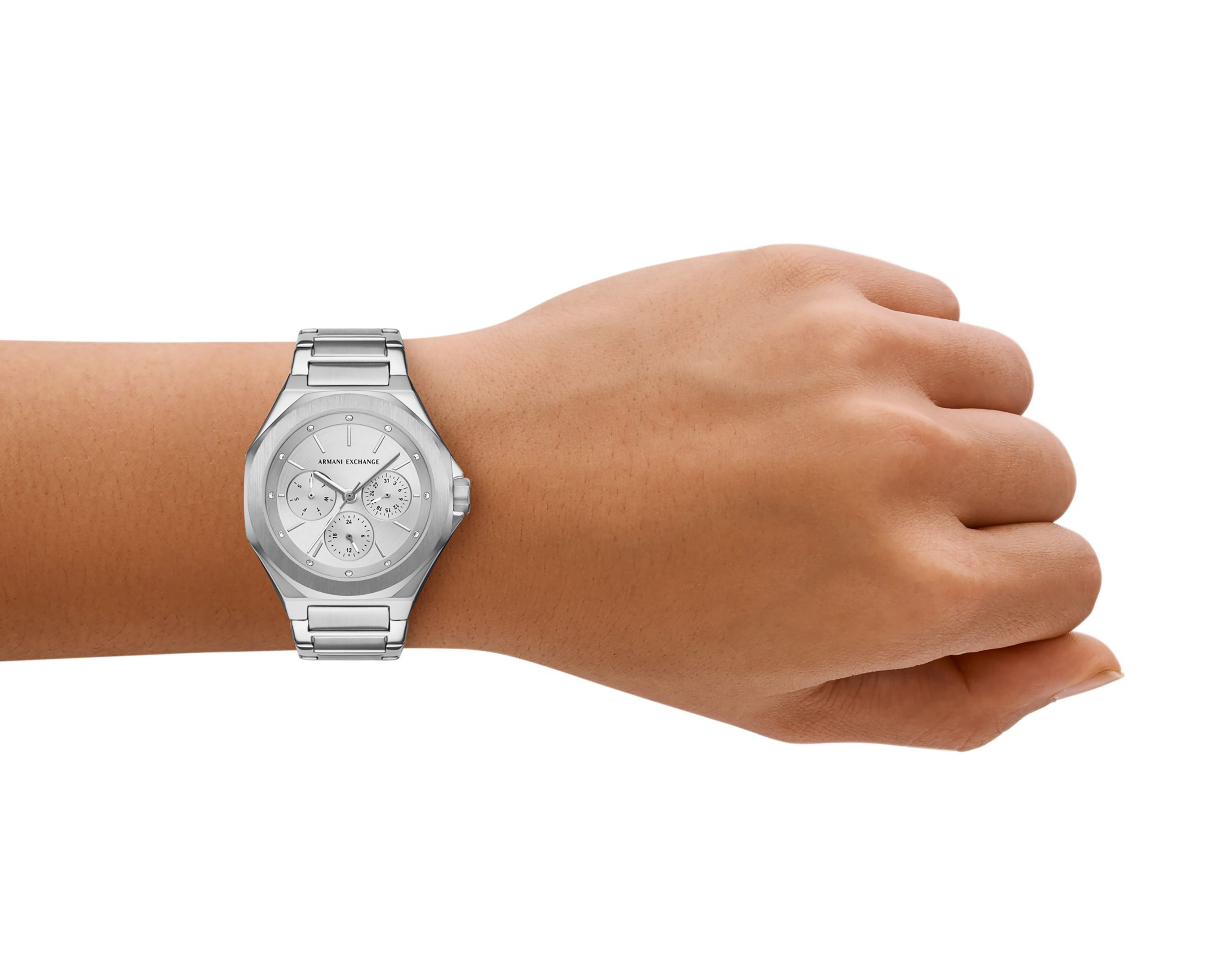 Foto 4 | Foto 4 | Reloj Armani Exchange para Mujer Street Plateado