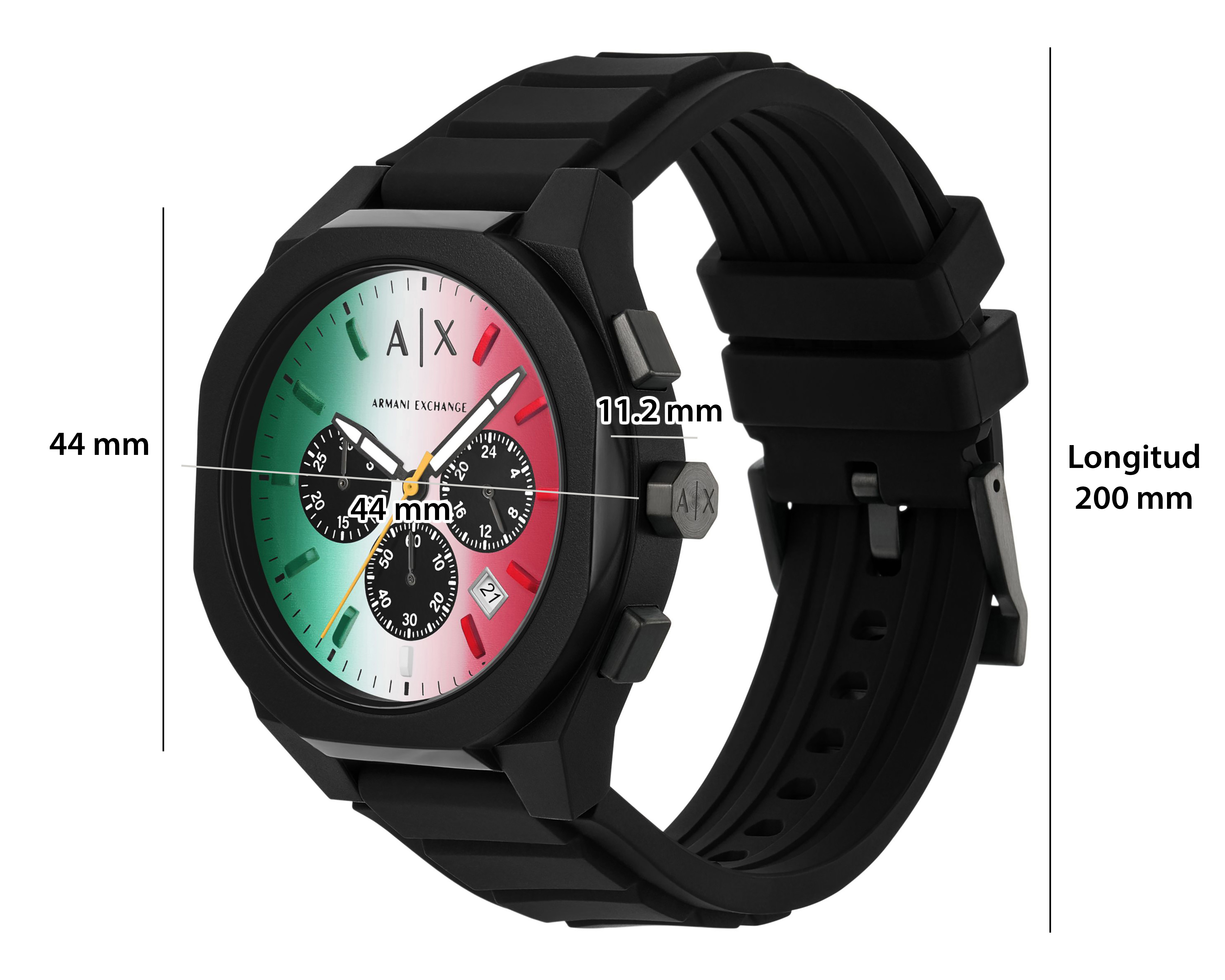 Foto 8 pulgar | Foto 7 | Reloj Armani Exchange para Hombre AX4173 Negro