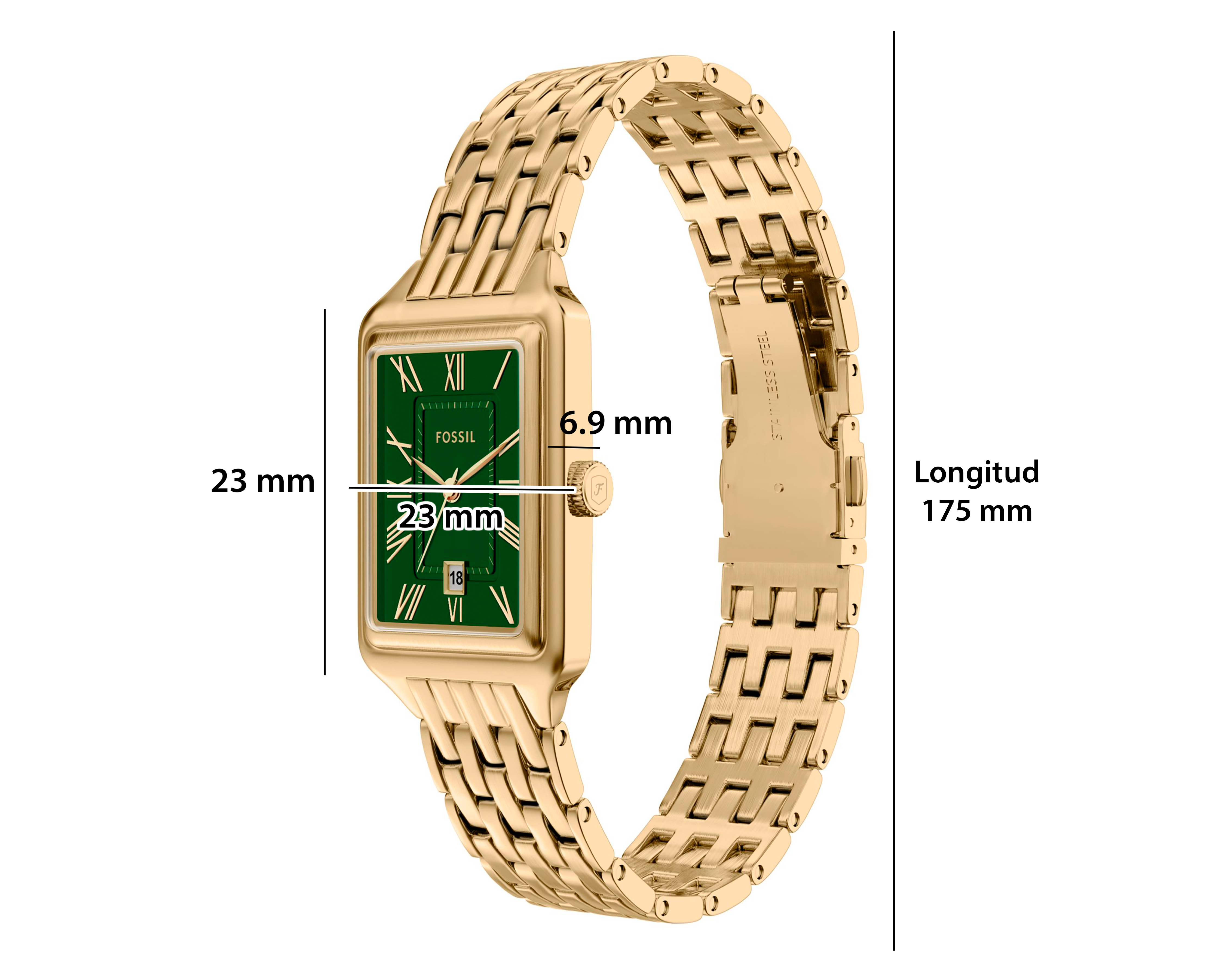 Foto 11 pulgar | Foto 10 | Reloj Fossil para Mujer ES5452 Dorado