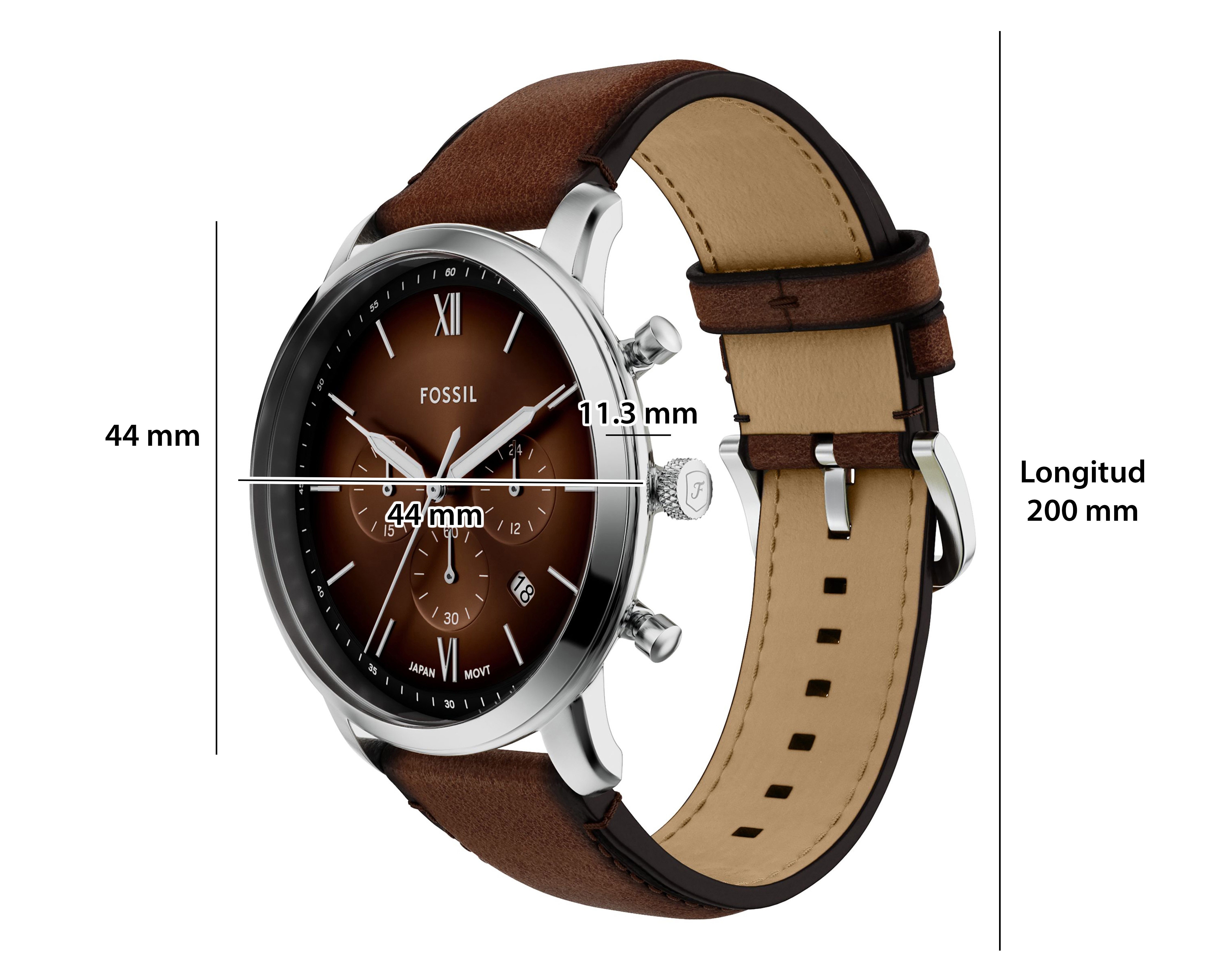 Foto 11 pulgar | Foto 10 | Reloj Fossil para Hombre FS6143 Marrón