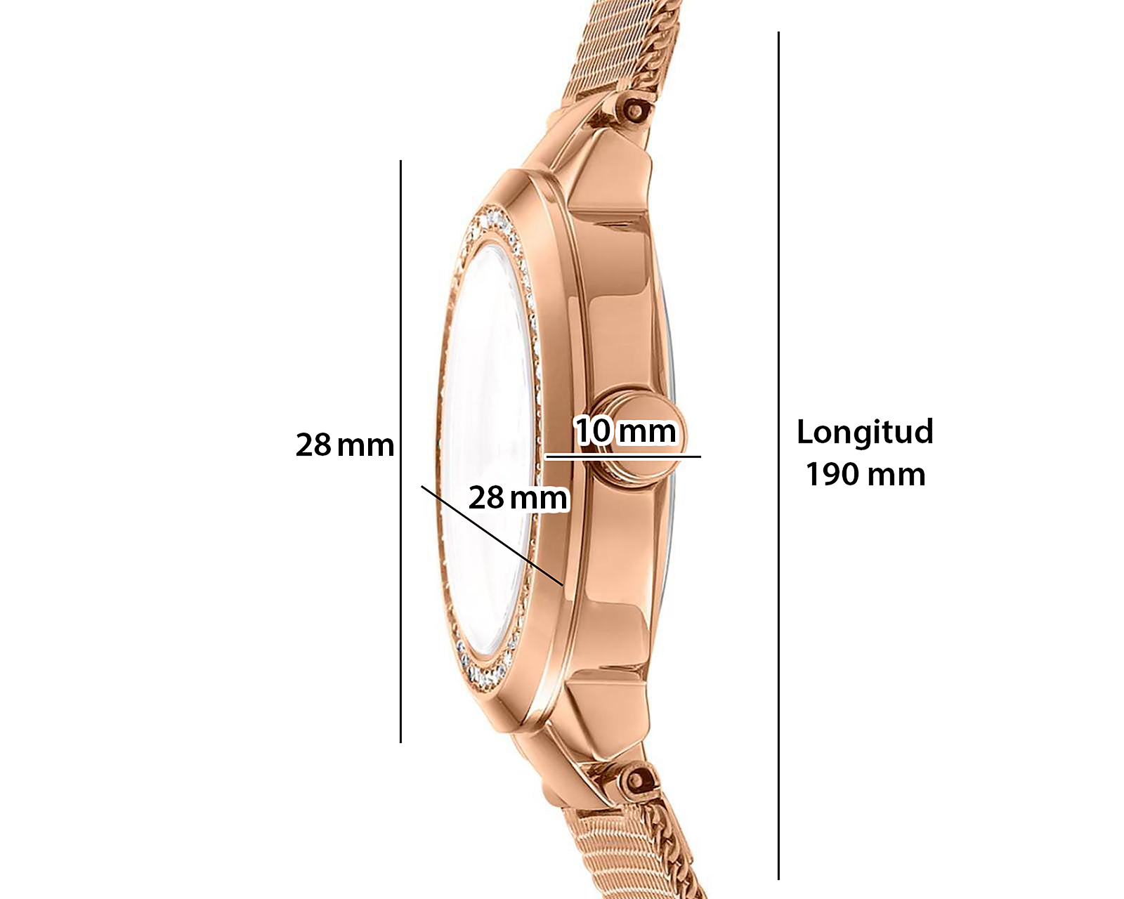 Foto 6 pulgar | Foto 5 | Reloj DKNY para Mujer DK1L024M0035 Oro Rosa