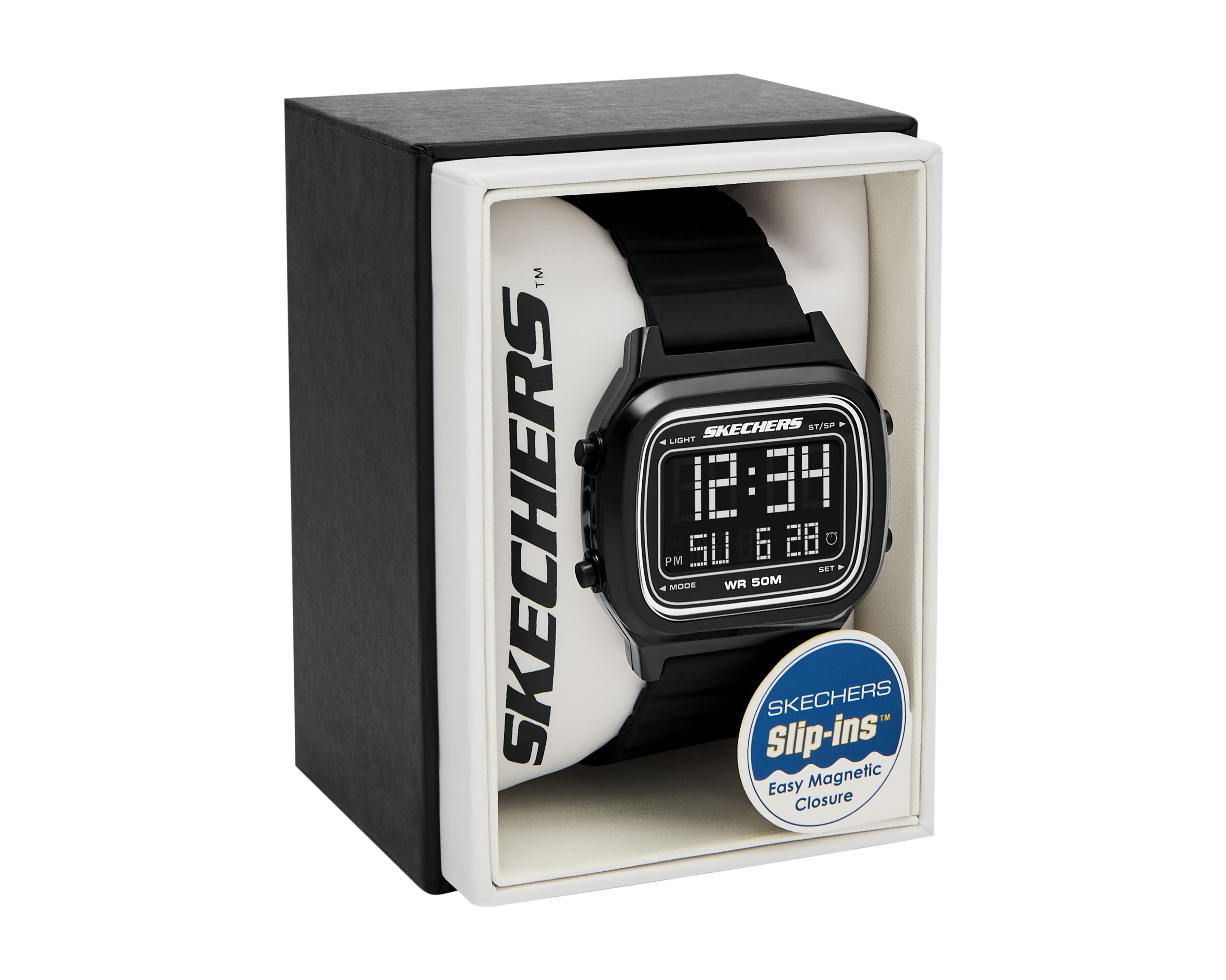 Foto 5 | Foto 5 | Reloj Skechers para Hombre Fiske Negro