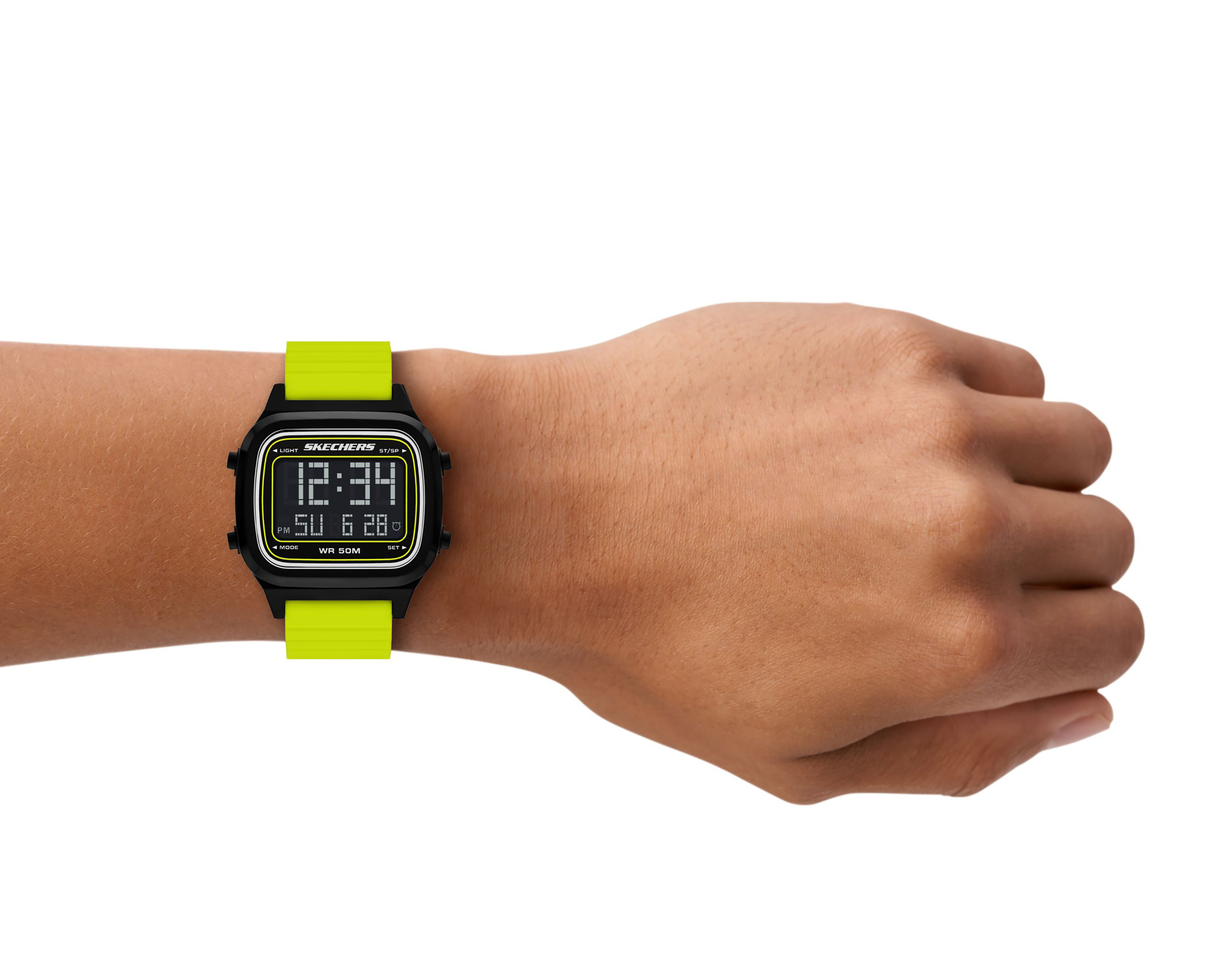 Foto 4 | Foto 4 | Reloj Skechers para Hombre Fiske Amarillo