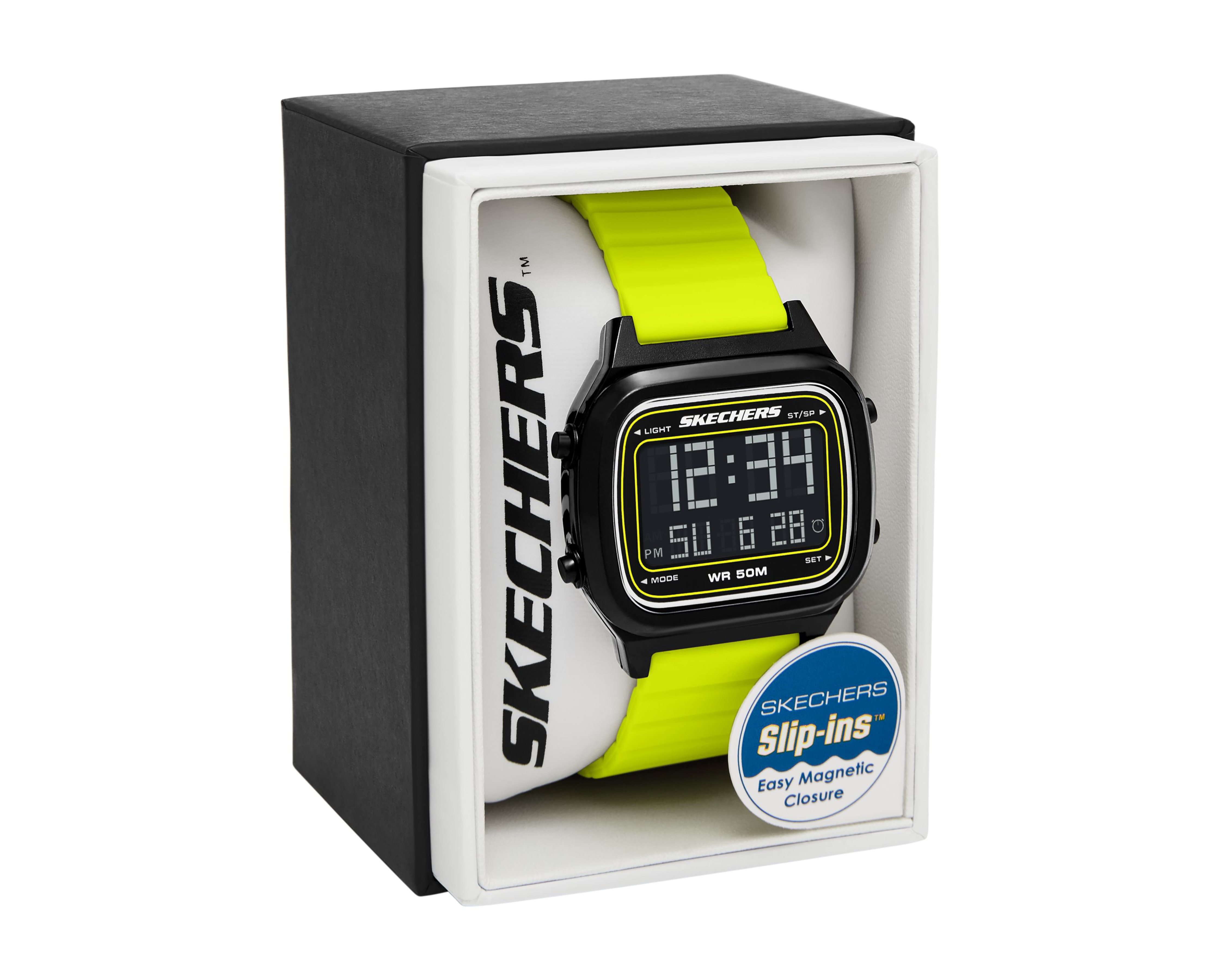 Foto 5 | Foto 5 | Reloj Skechers para Hombre Fiske Amarillo