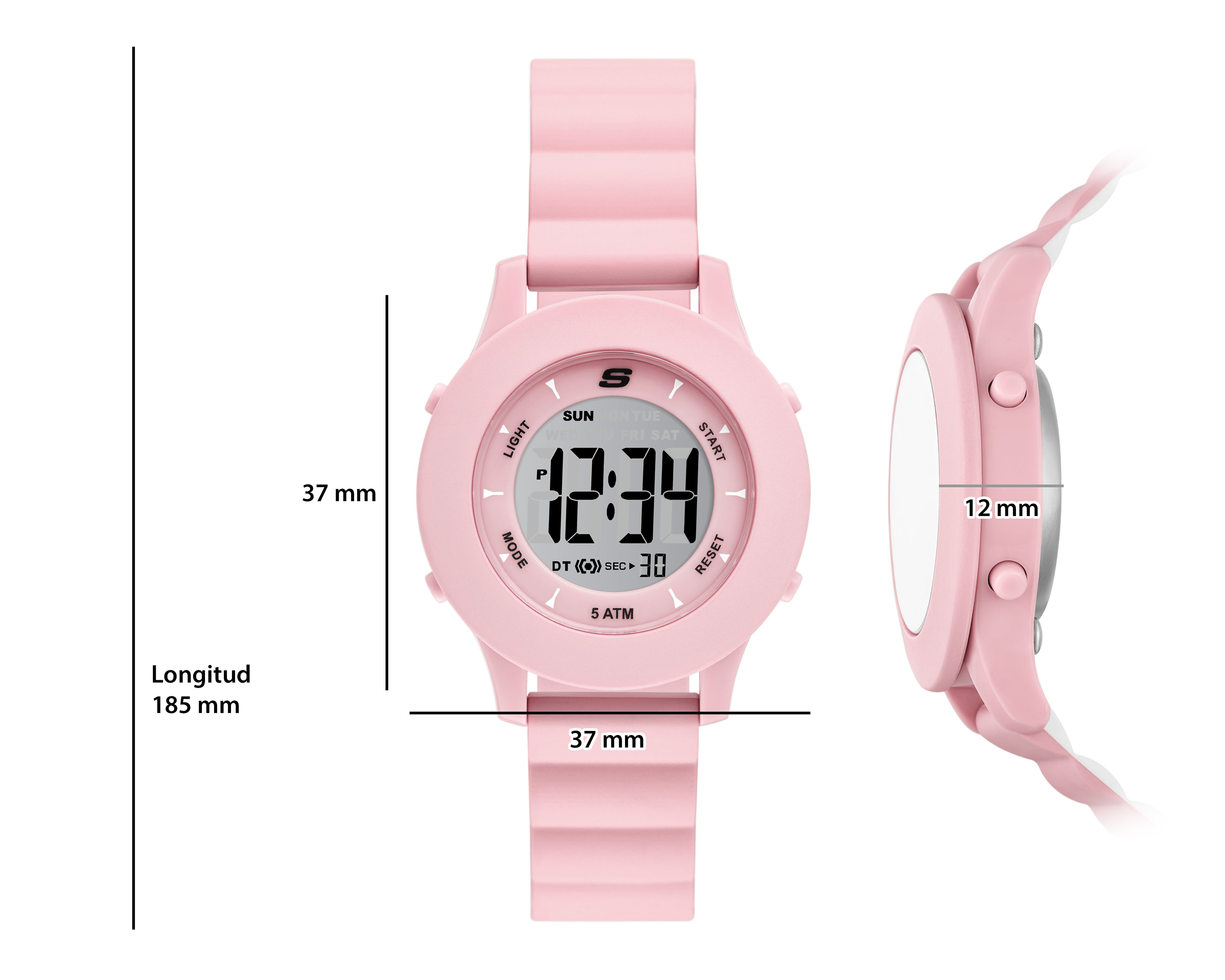 Foto 7 | Foto 7 | Reloj Sckechers para Mujer SR6332 Rosa